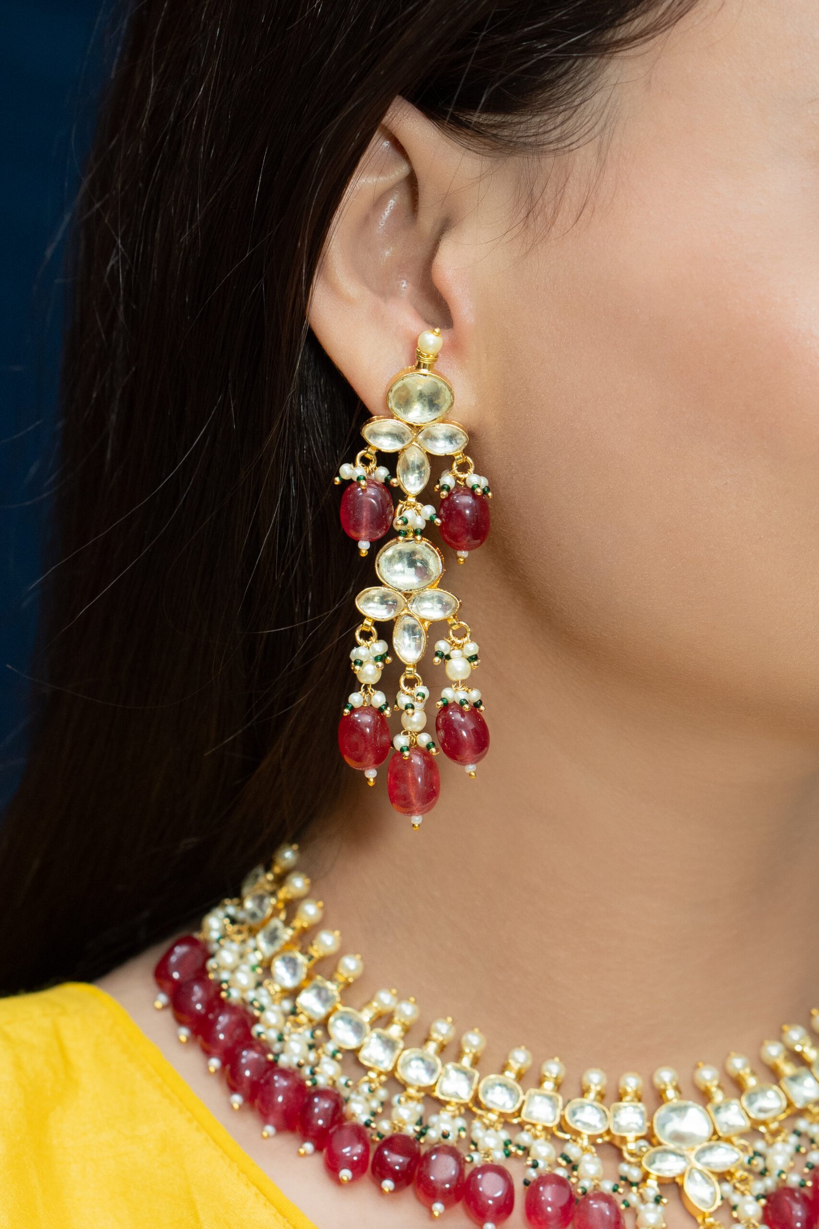 Pachi Kundan/ Jadau Nacklace Set