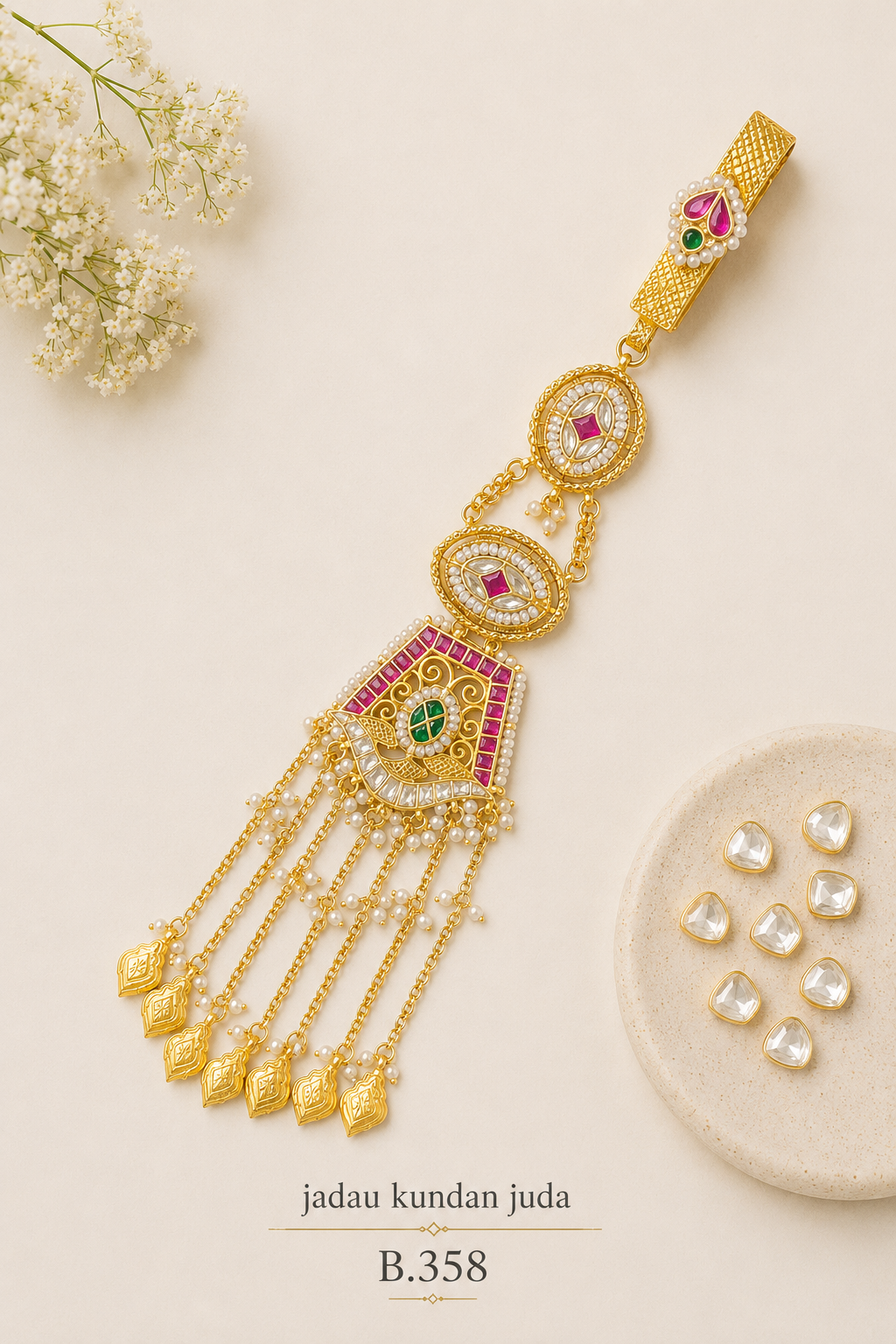 Pachi Kundan[Jadau Kundan] Heritage Juda