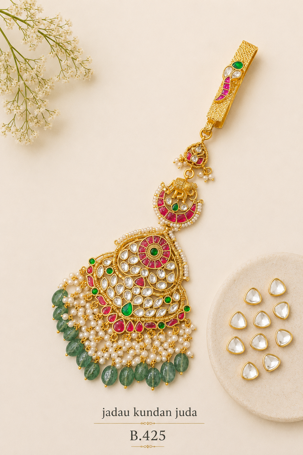 Pachi Kundan[Jadau Kundan] Heritage Juda