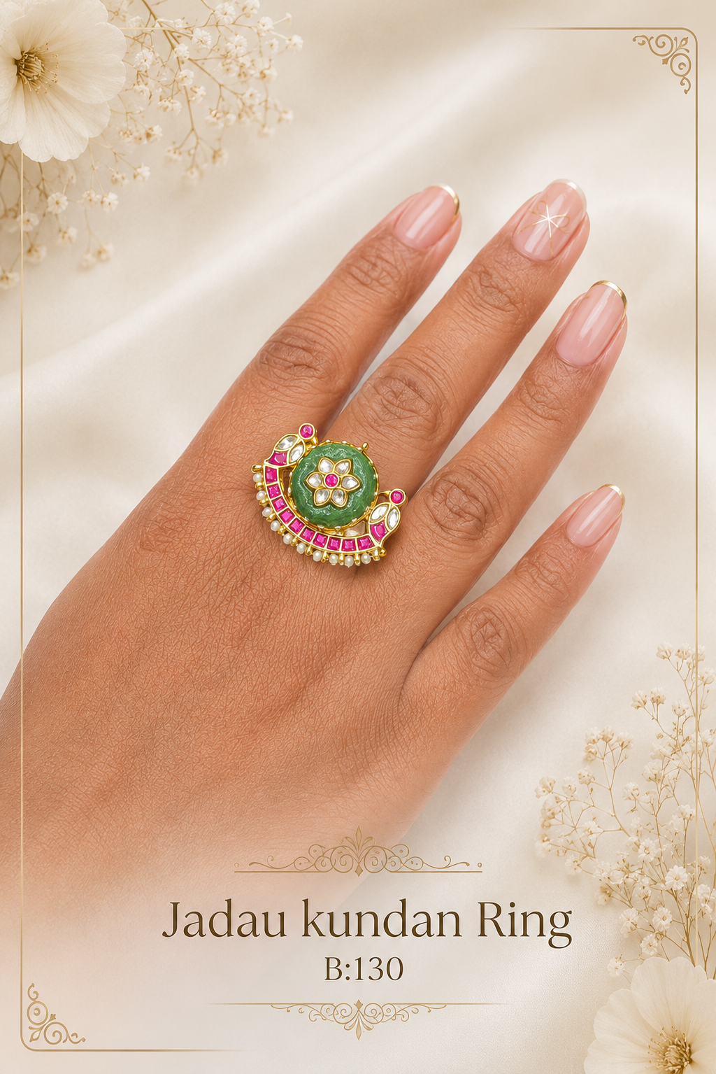 Pachi/Jadau Kundan Ring