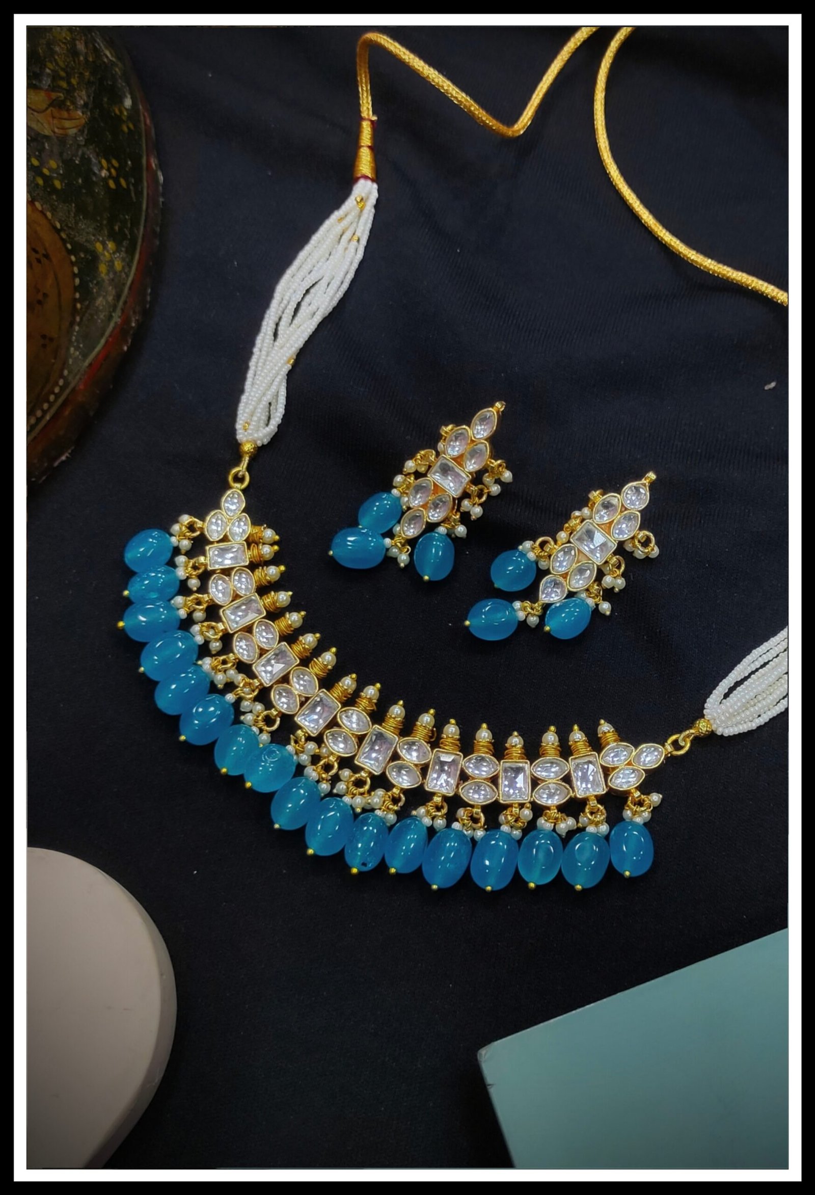 Pachi Kundan/ Jadau Nacklace Set