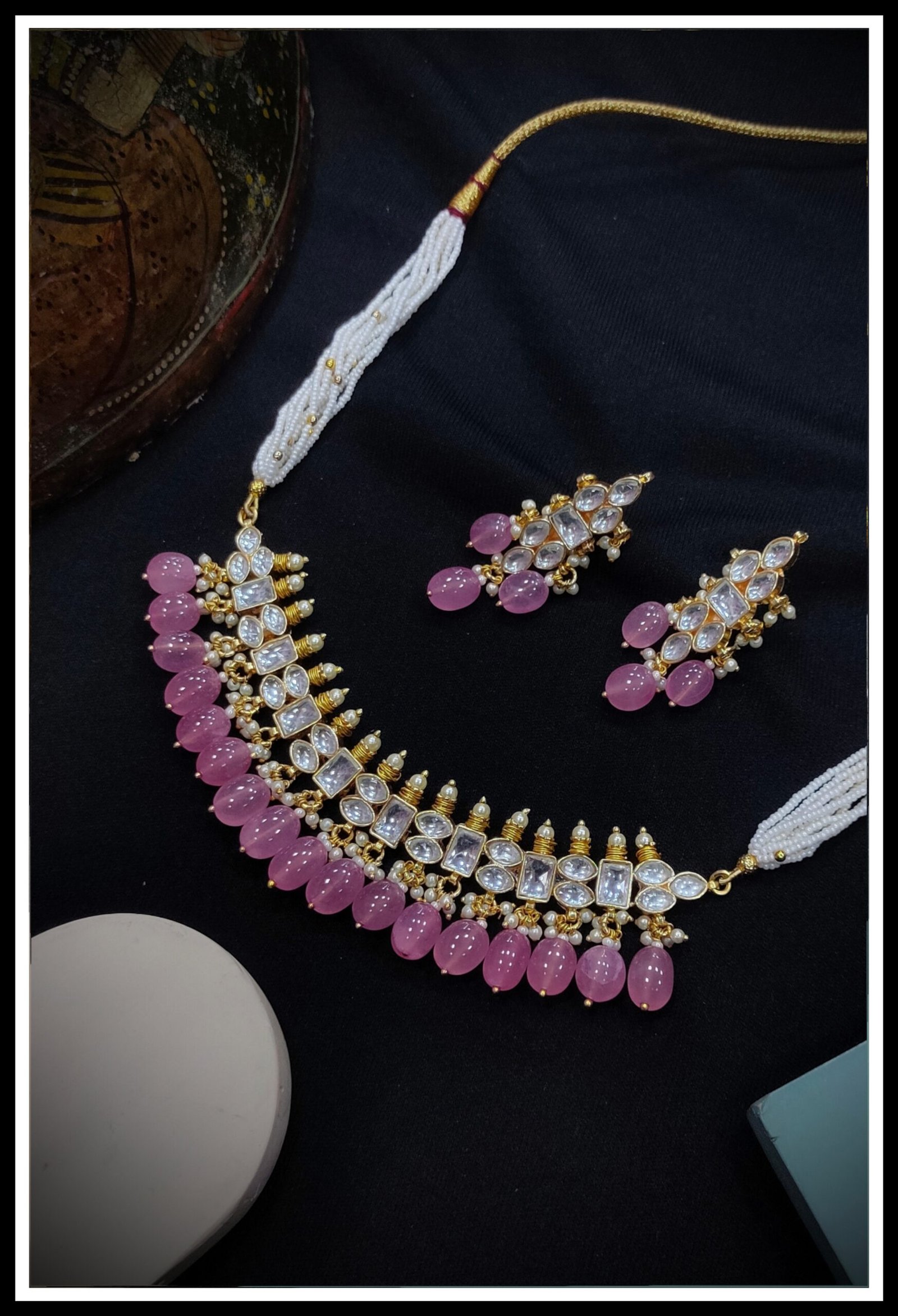 Pachi Kundan/ Jadau Nacklace Set