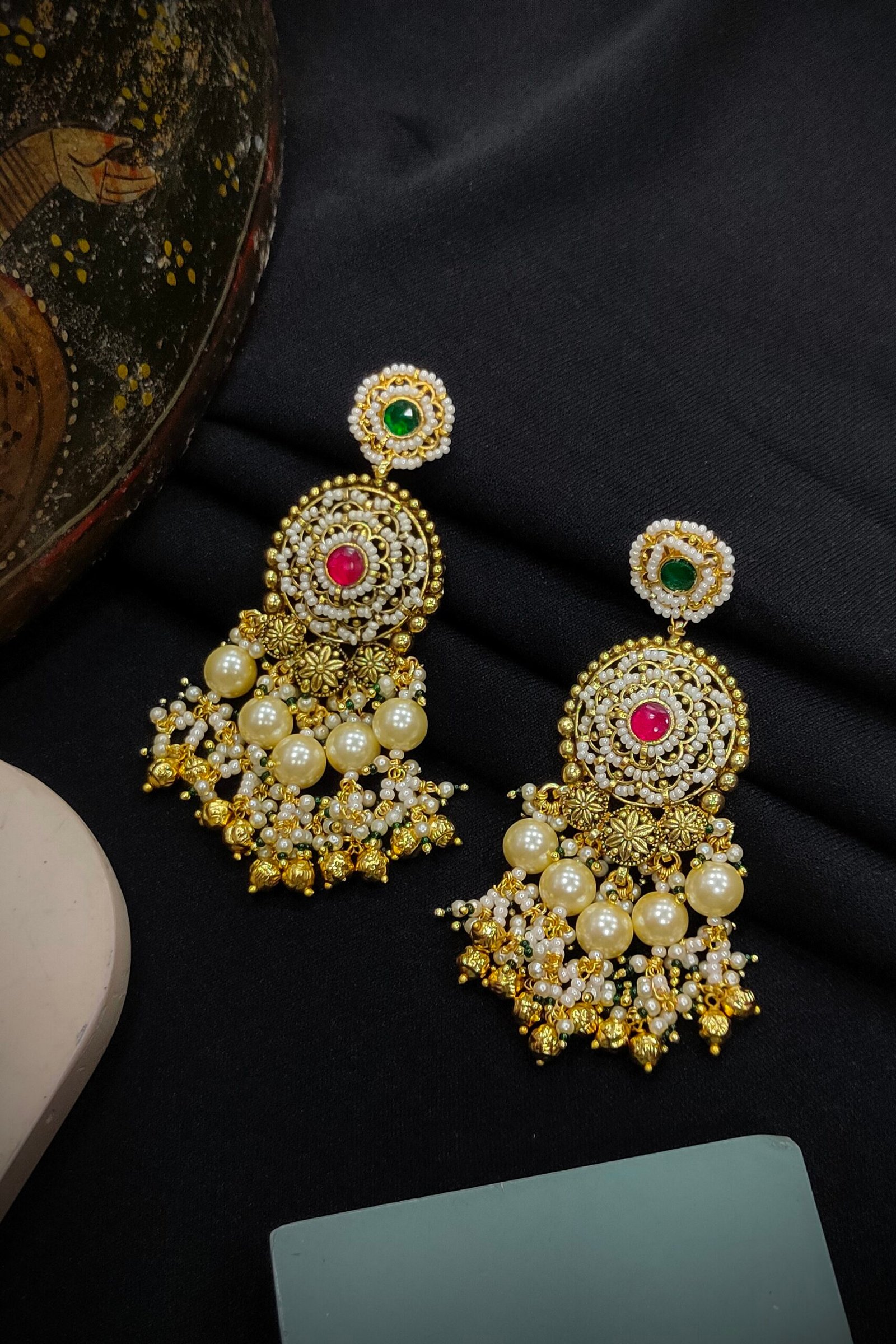 Pachi Kundan/ Jadau Long Set