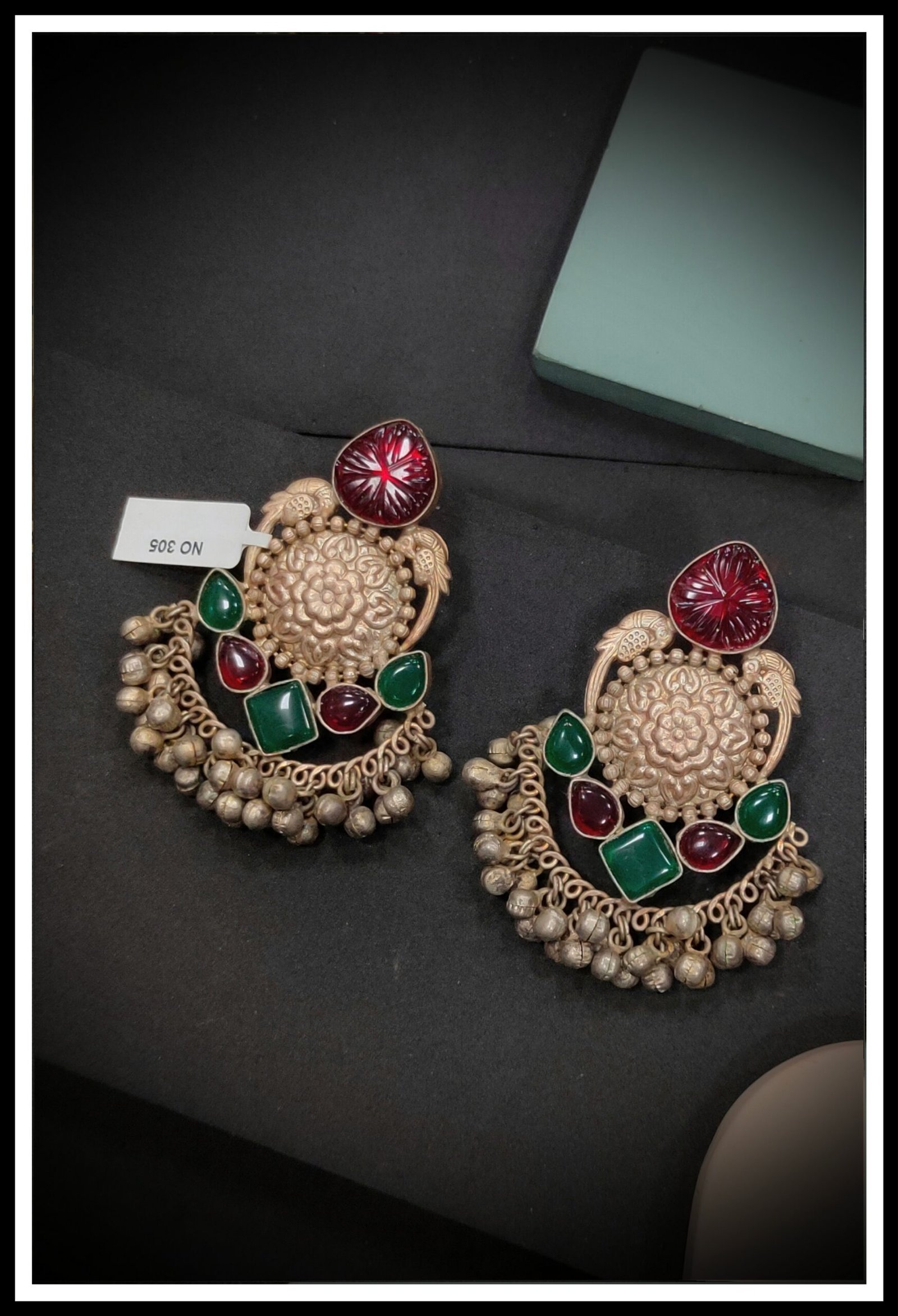 Oxodised Earrings