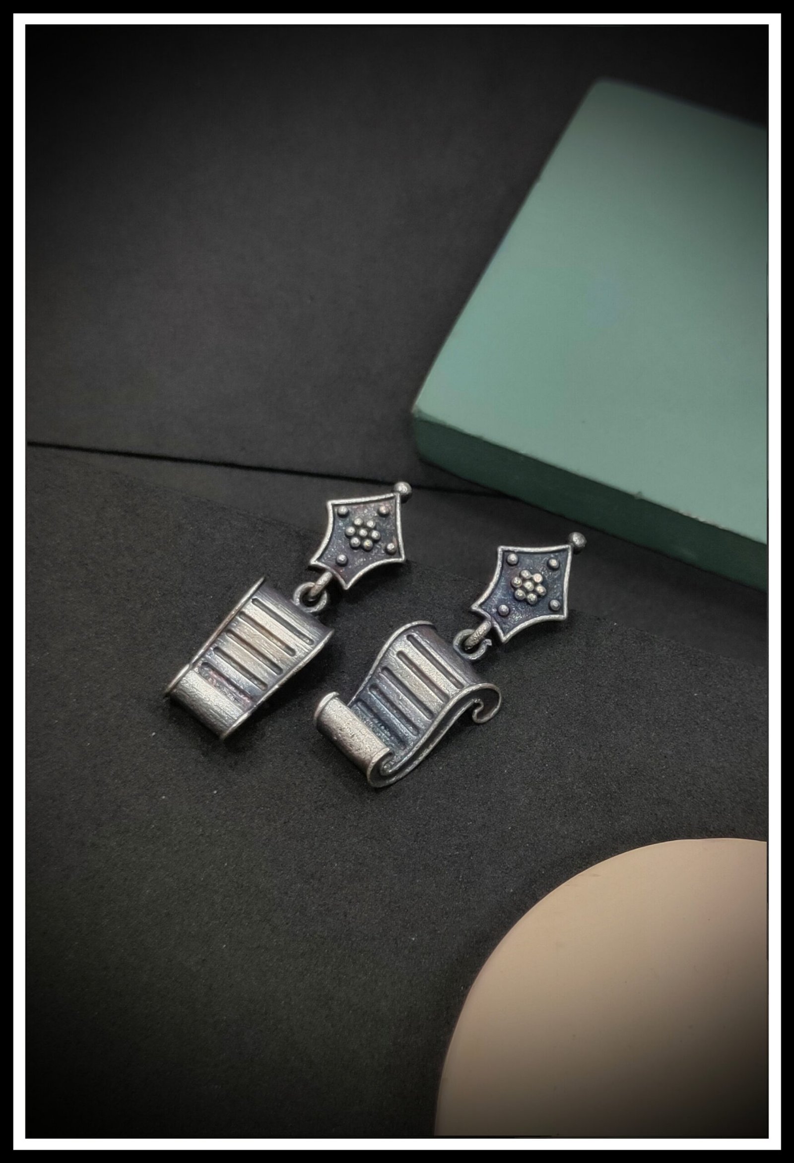 Oxodised Earrings