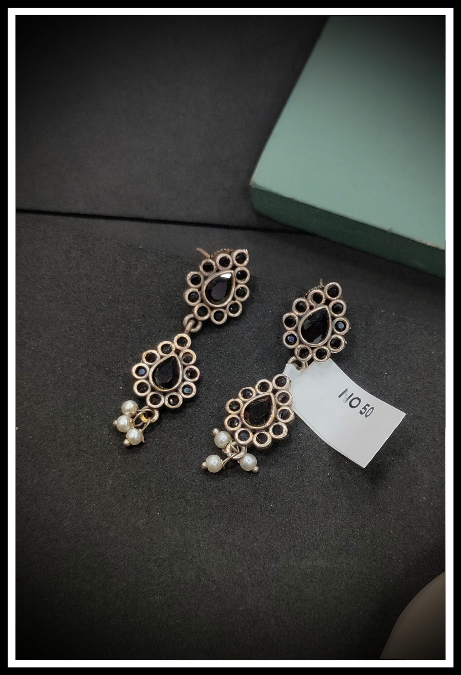 Oxodised Earrings