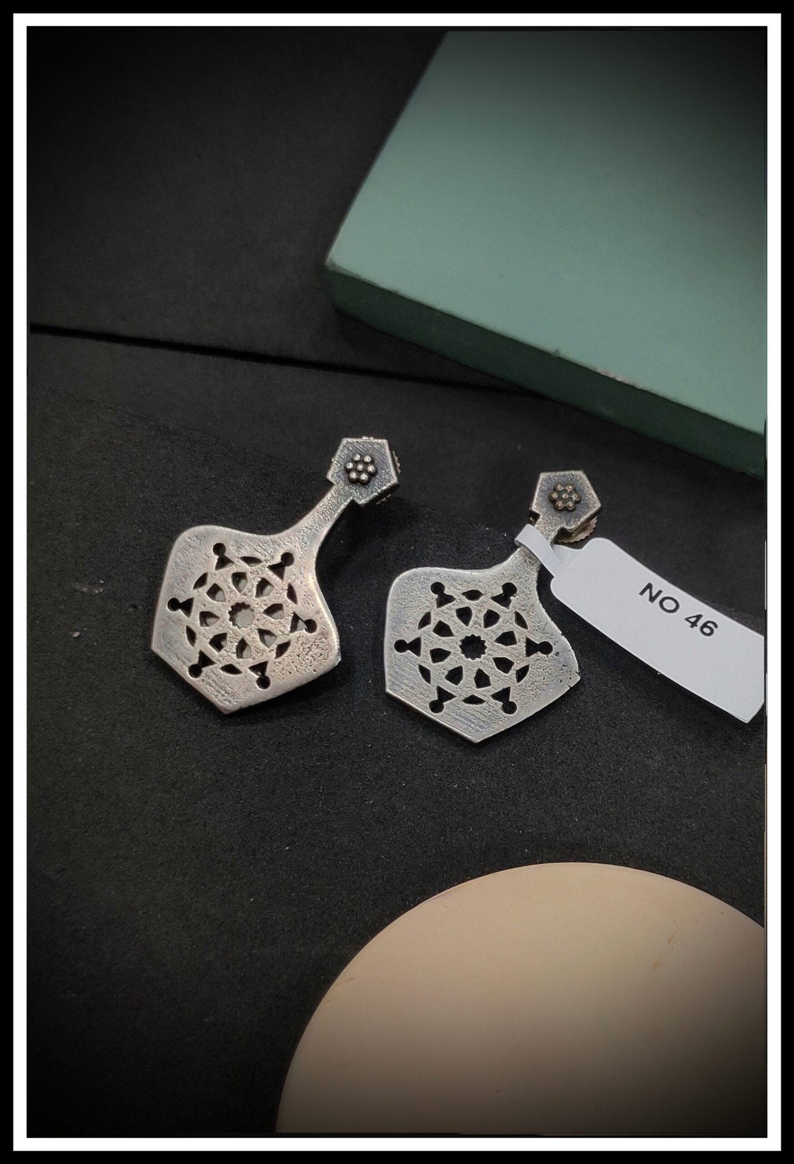 Oxodised Earrings