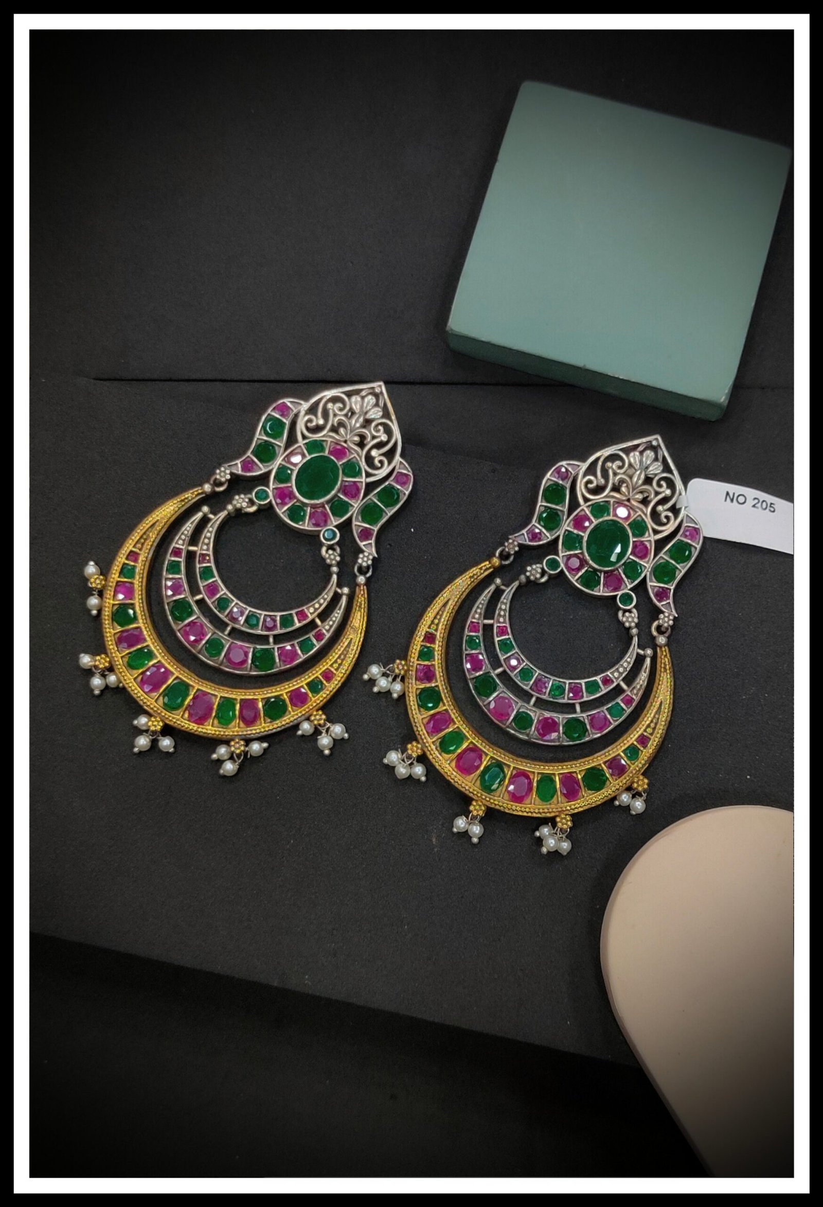 Oxodised Earrings