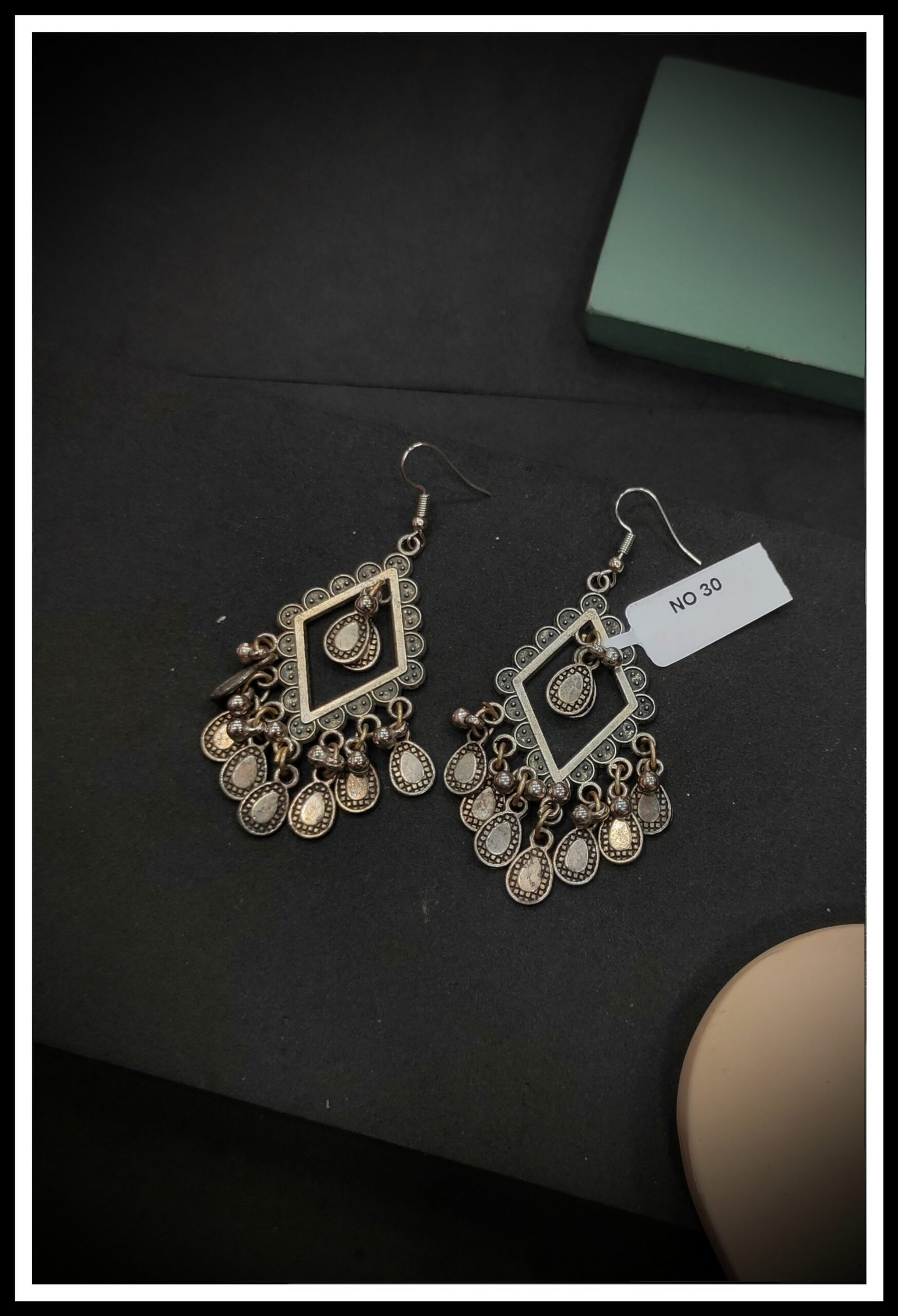 Oxodised Earrings