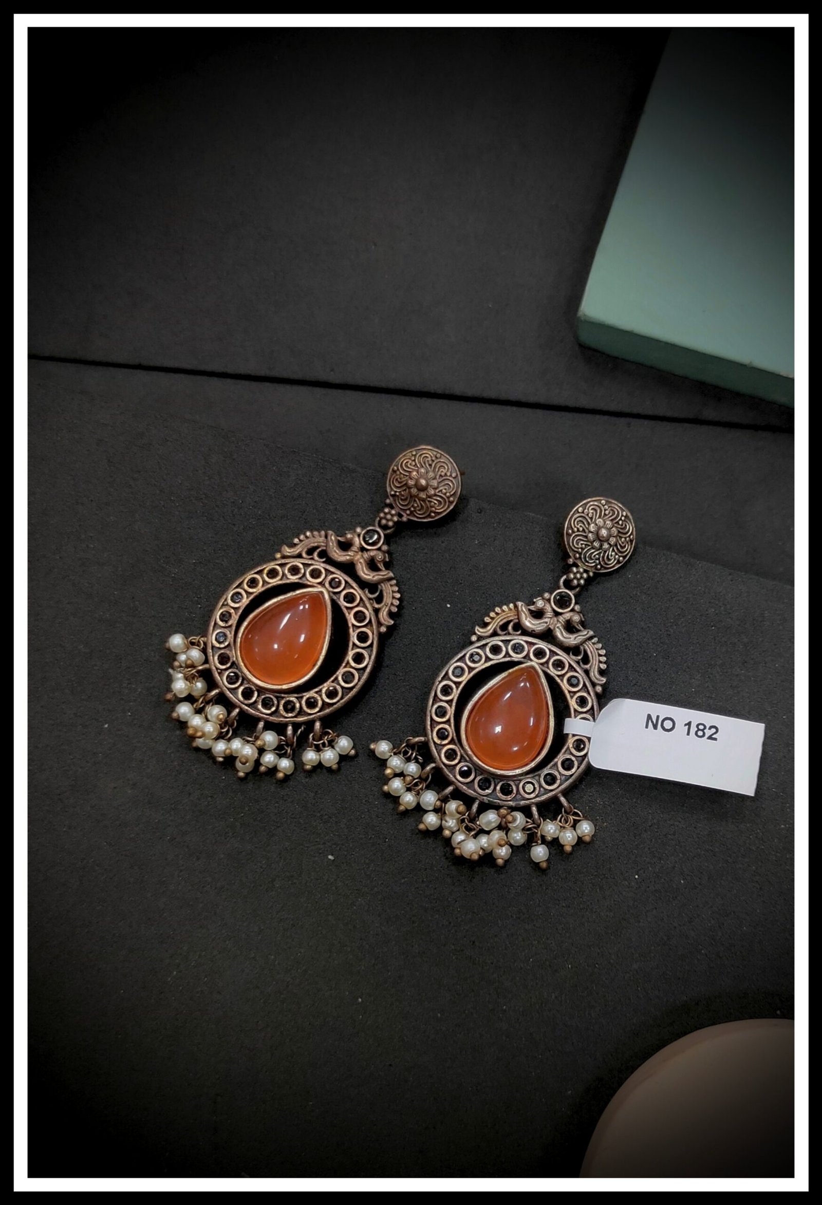 Oxodised Earrings