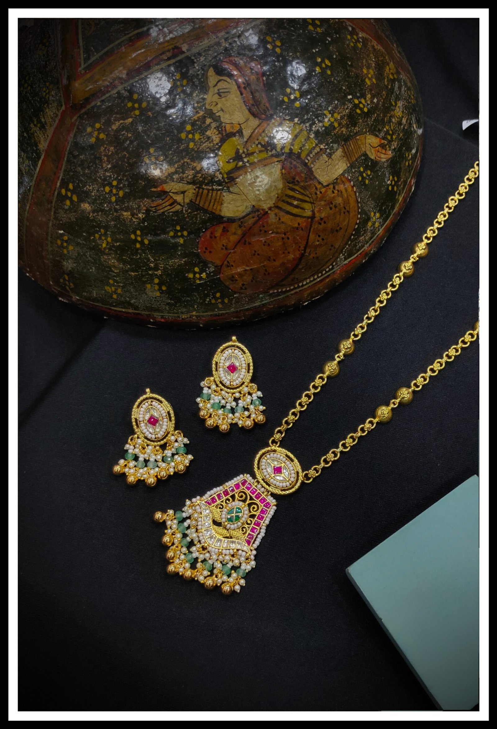 Pachi Kundan/ Jadau Long Set