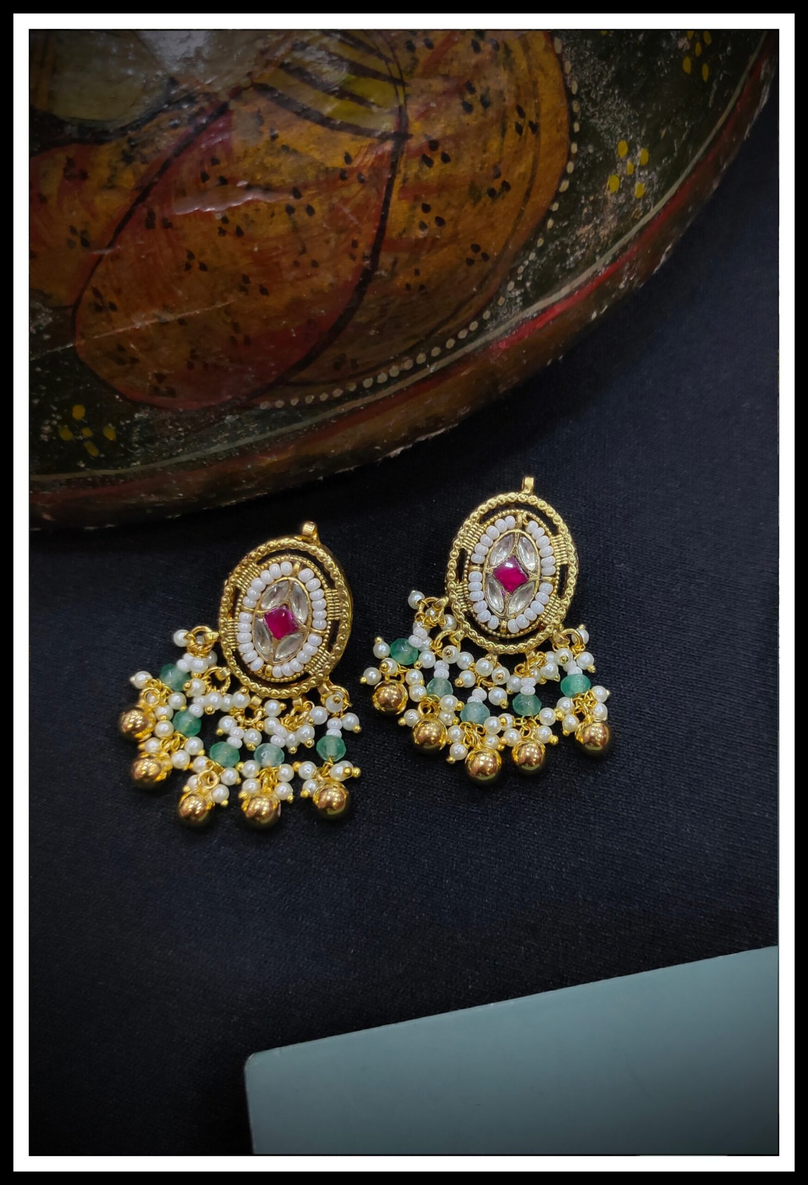 Pachi Kundan/ Jadau Long Set