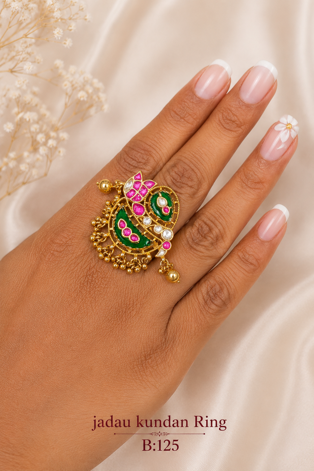 Pachi/Jadau Kundan Ring