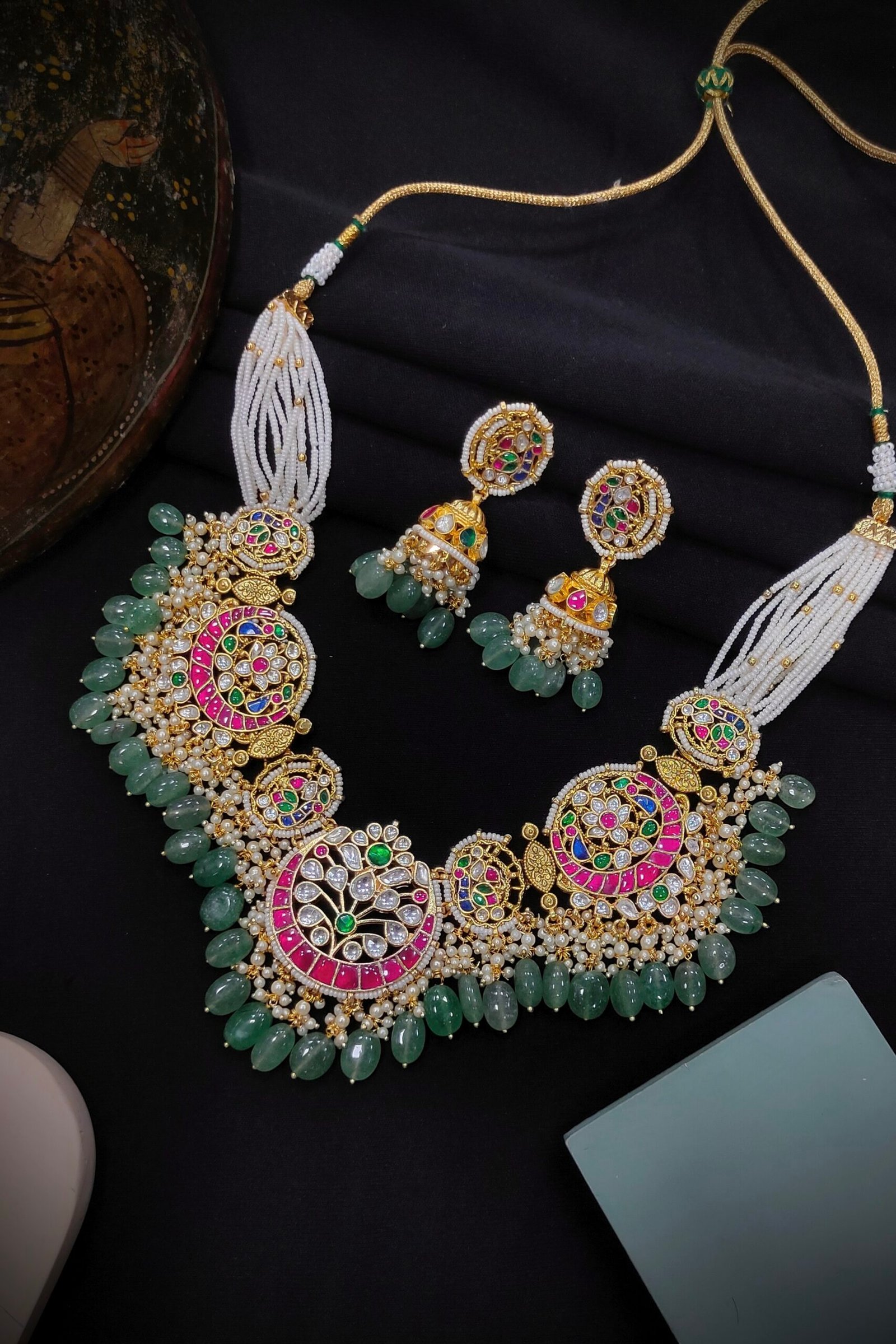 Pachi/ Jadau Kundan Bridal Set