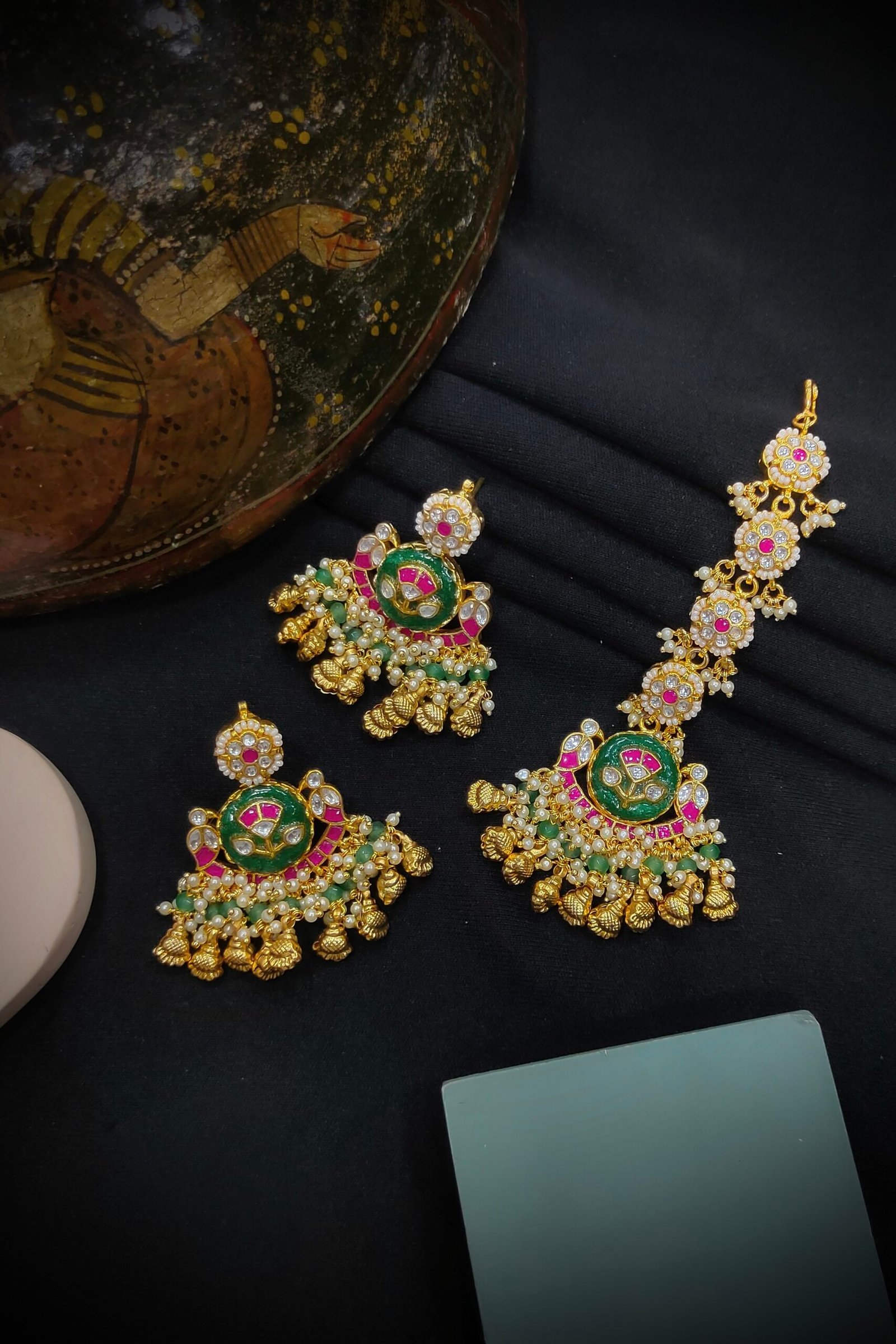 Pachi/ Jadau Kundan Bridal Set