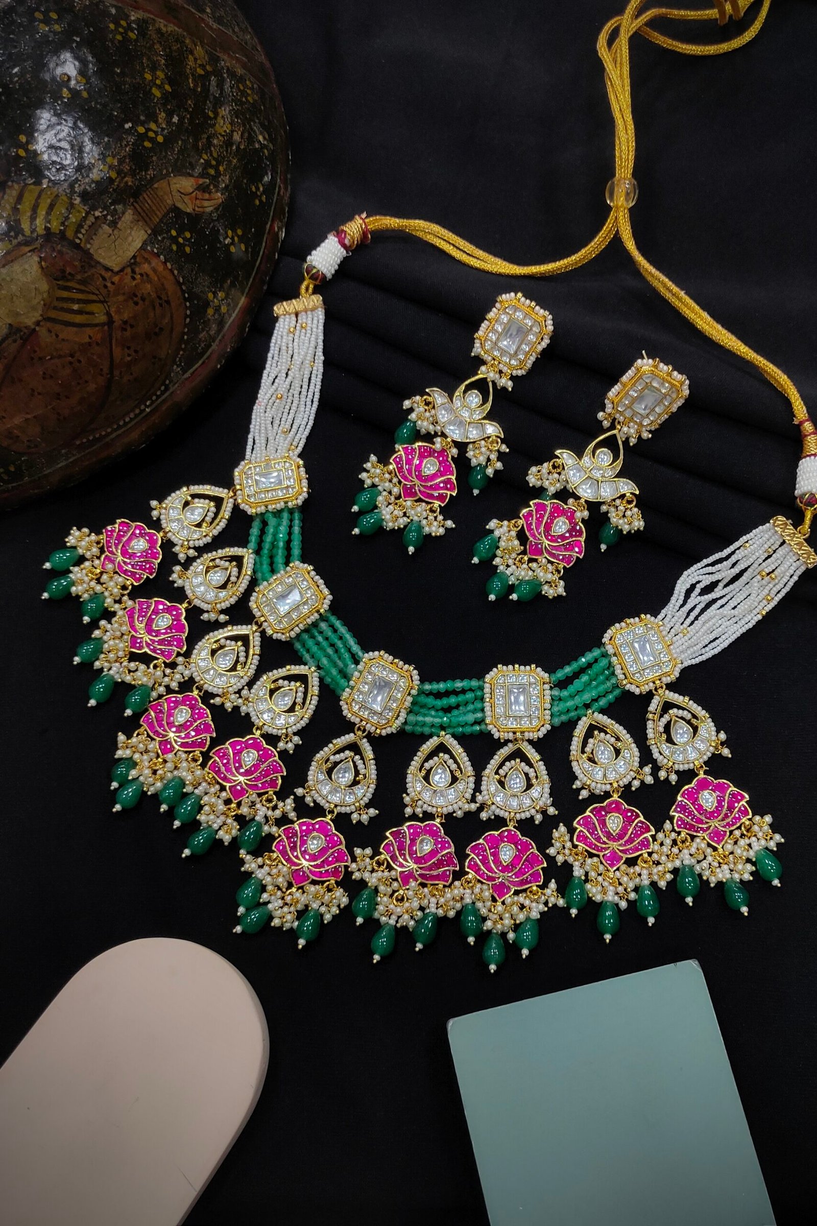 Pachi/ Jadau Kundan Bridal Set