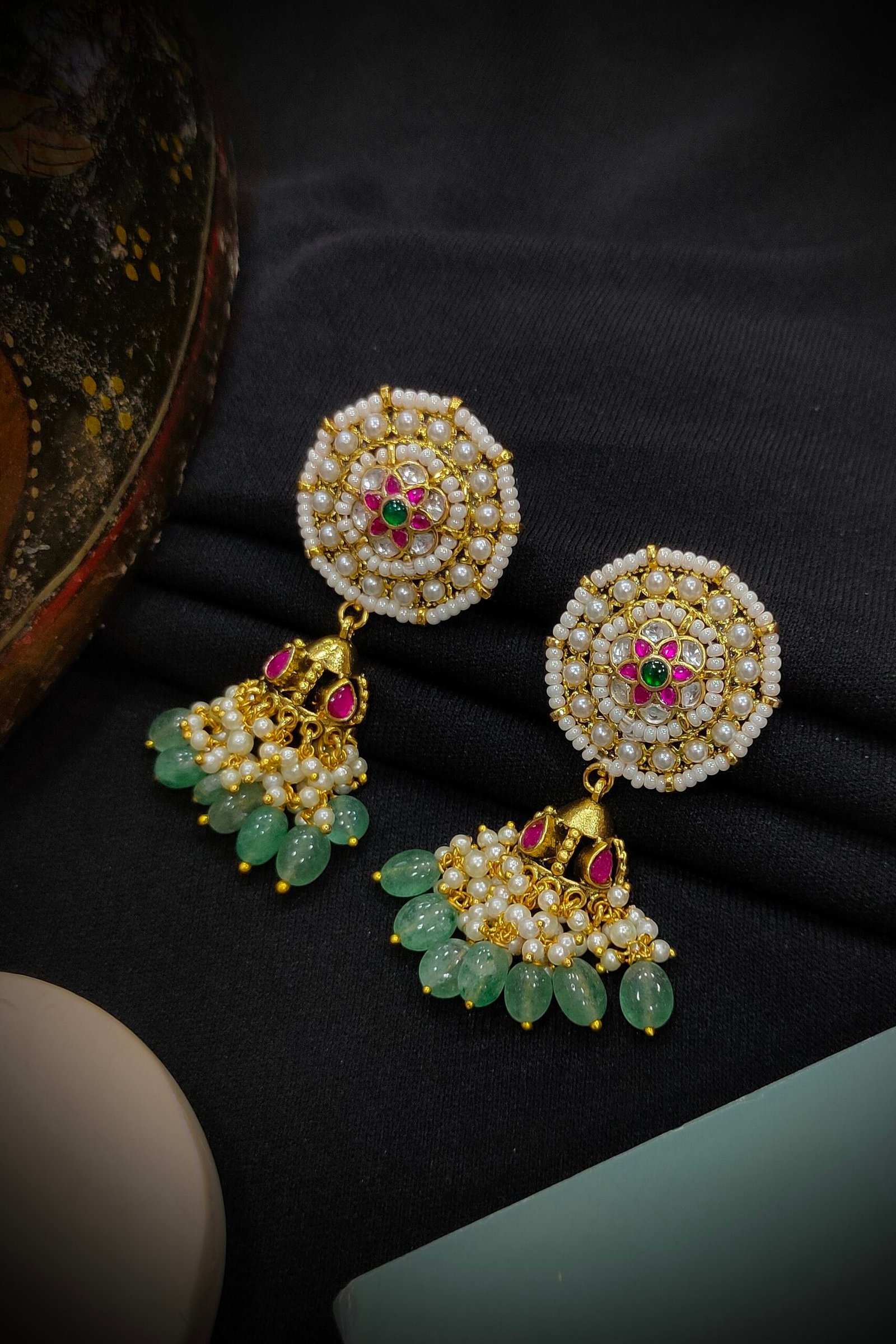 Pachi Kundan/ Jadau Choker Set - Image 2