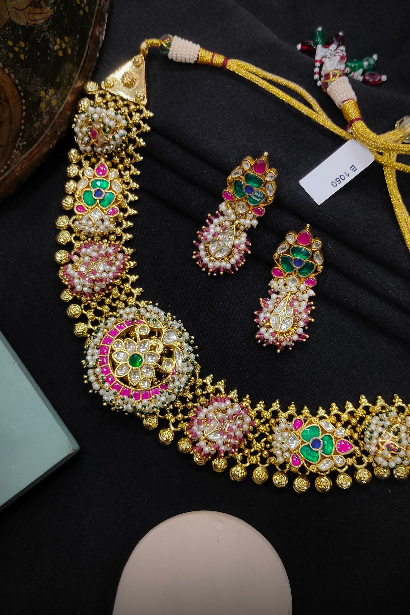 Pachi Kundan/ Jadau Necklace Set