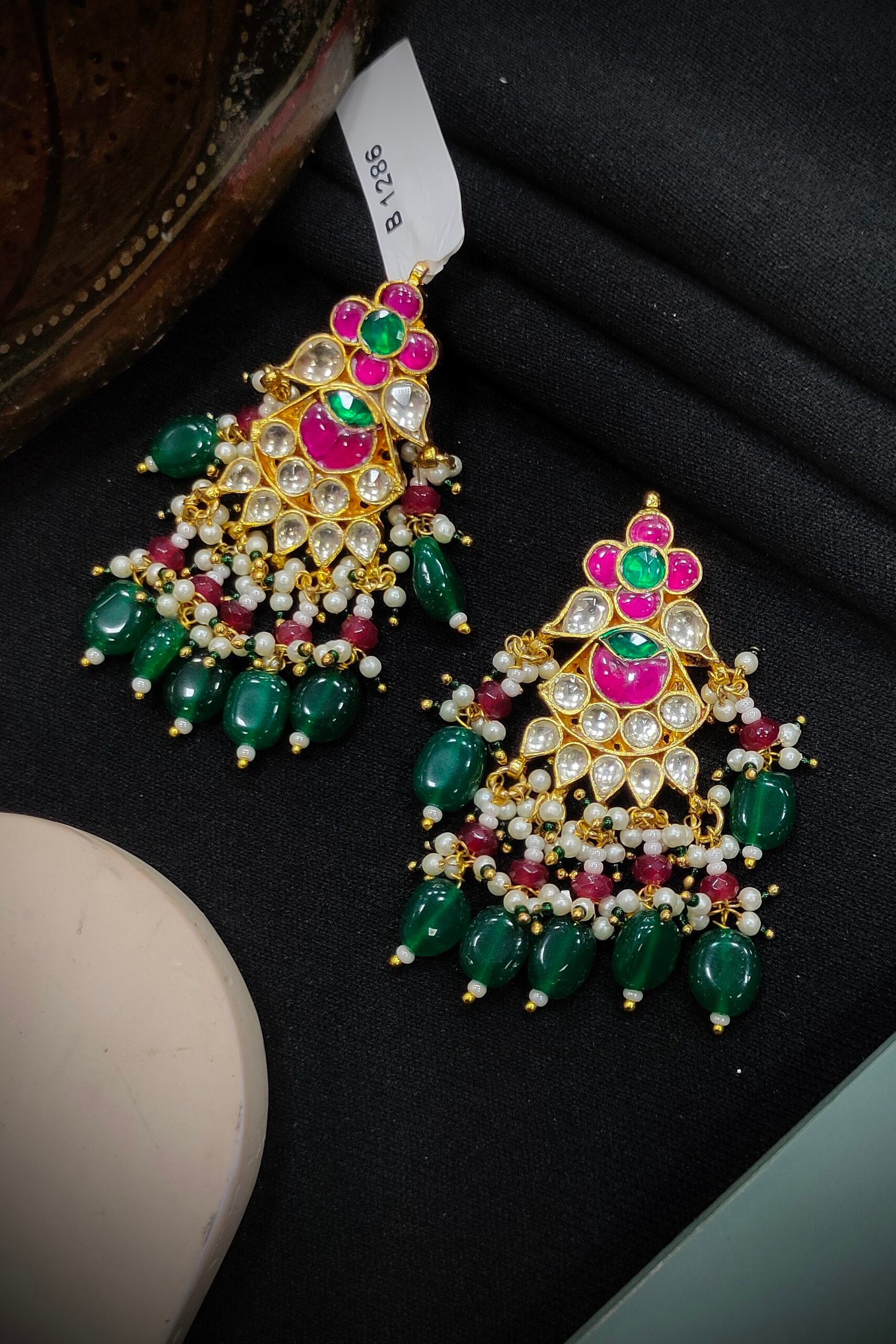 Pachi Kundan/ Jadau Necklace Set