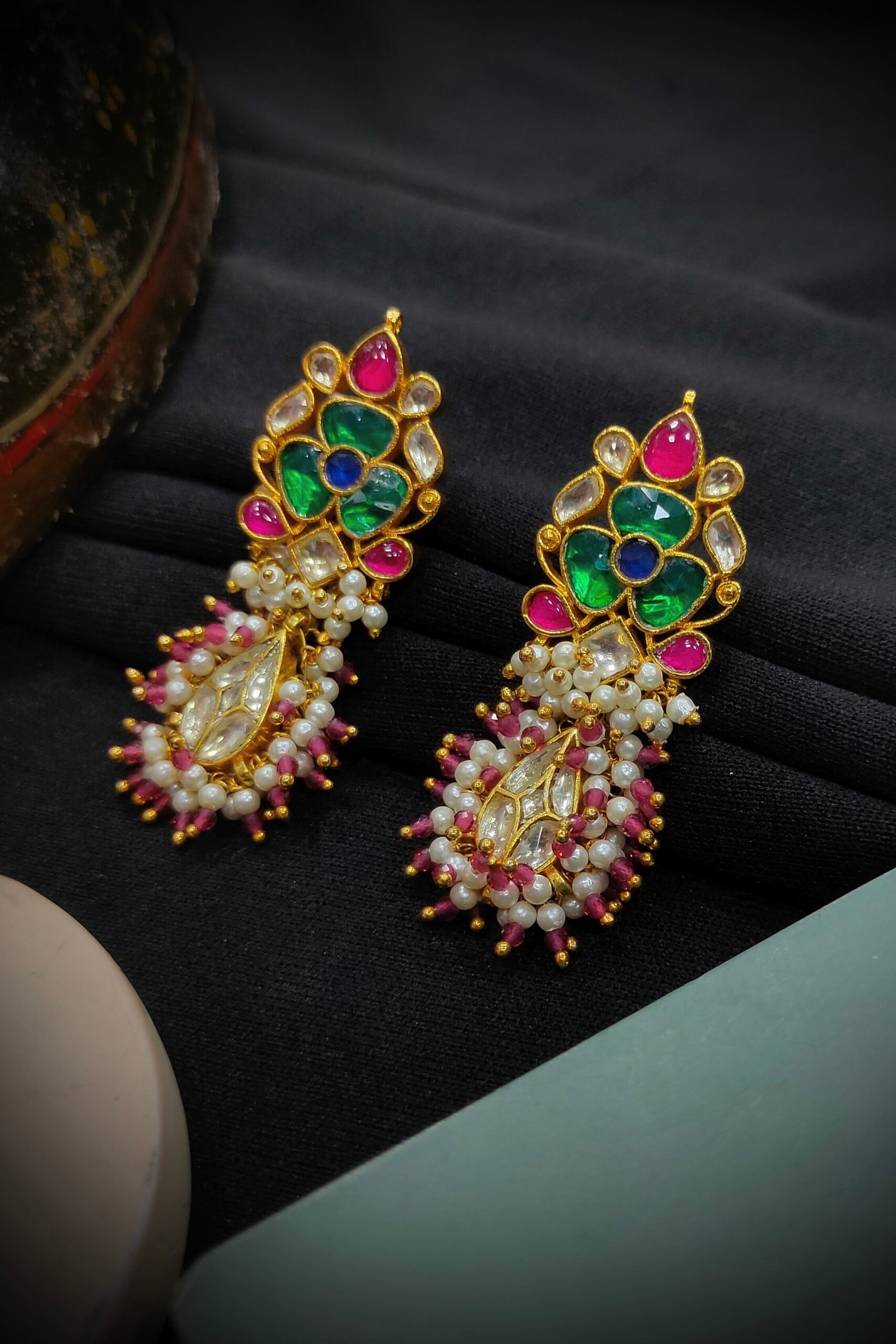 Pachi Kundan/ Jadau Necklace Set