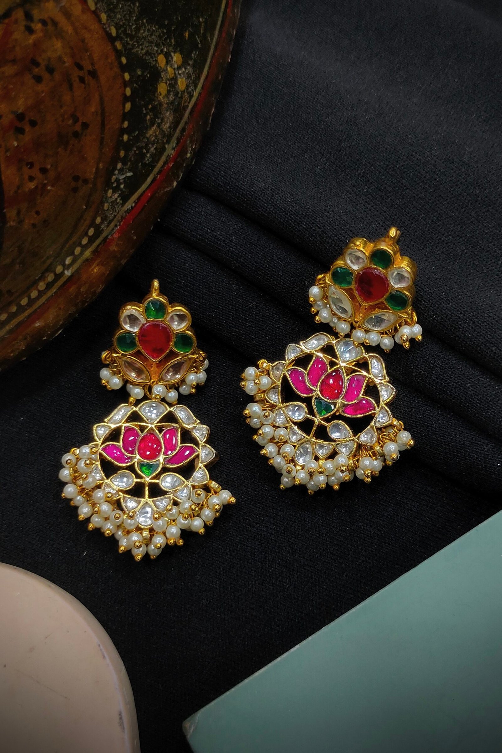 Pachi Kundan/ Jadau Necklace Set