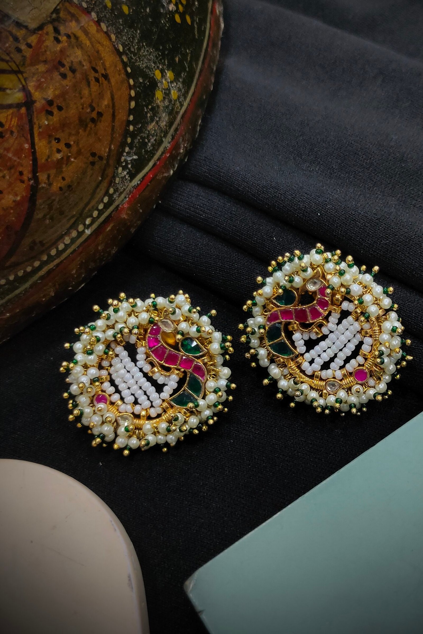 Pachi Kundan/ Jadau Necklace Set