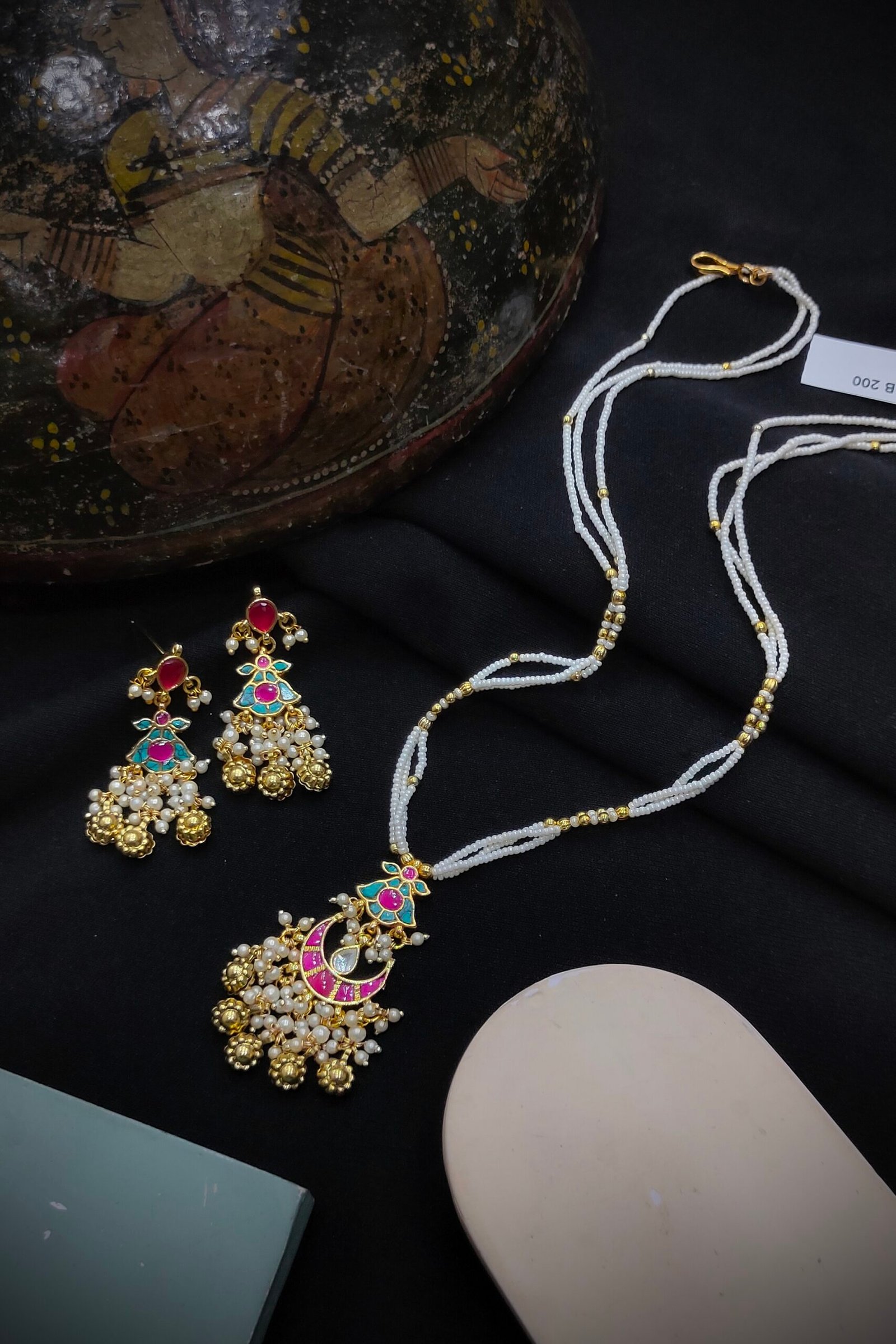 Pachi Kundan/ Jadau Pendant Set