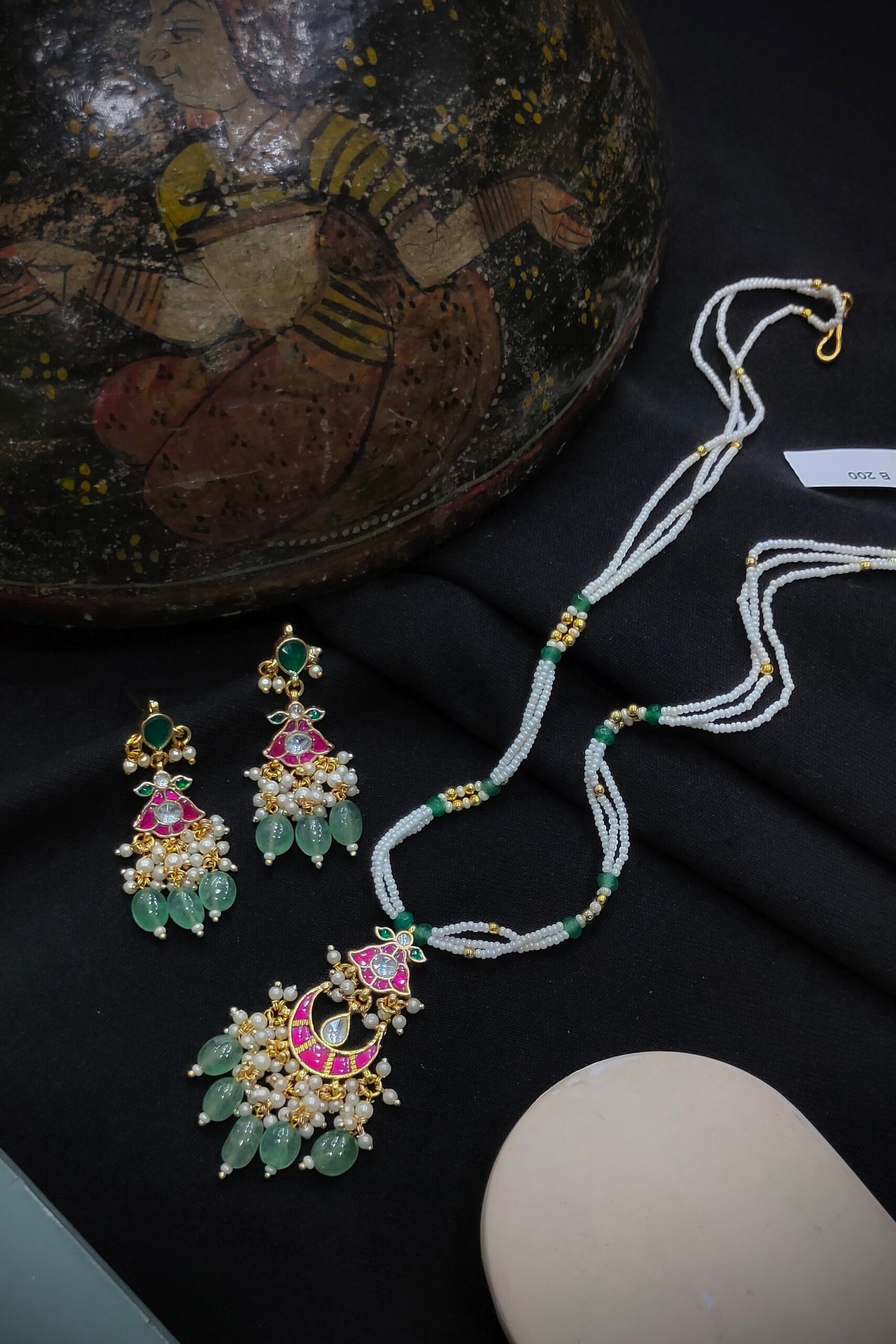 Pachi Kundan/ Jadau Pendant Set