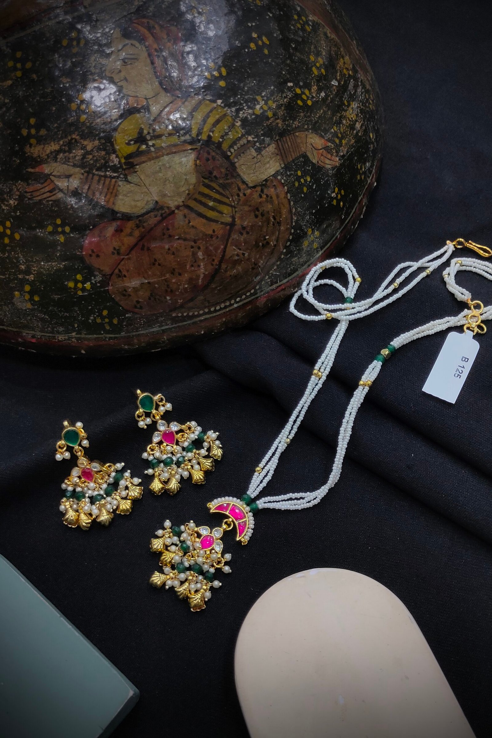 Pachi Kundan/ Jadau Pendant Set