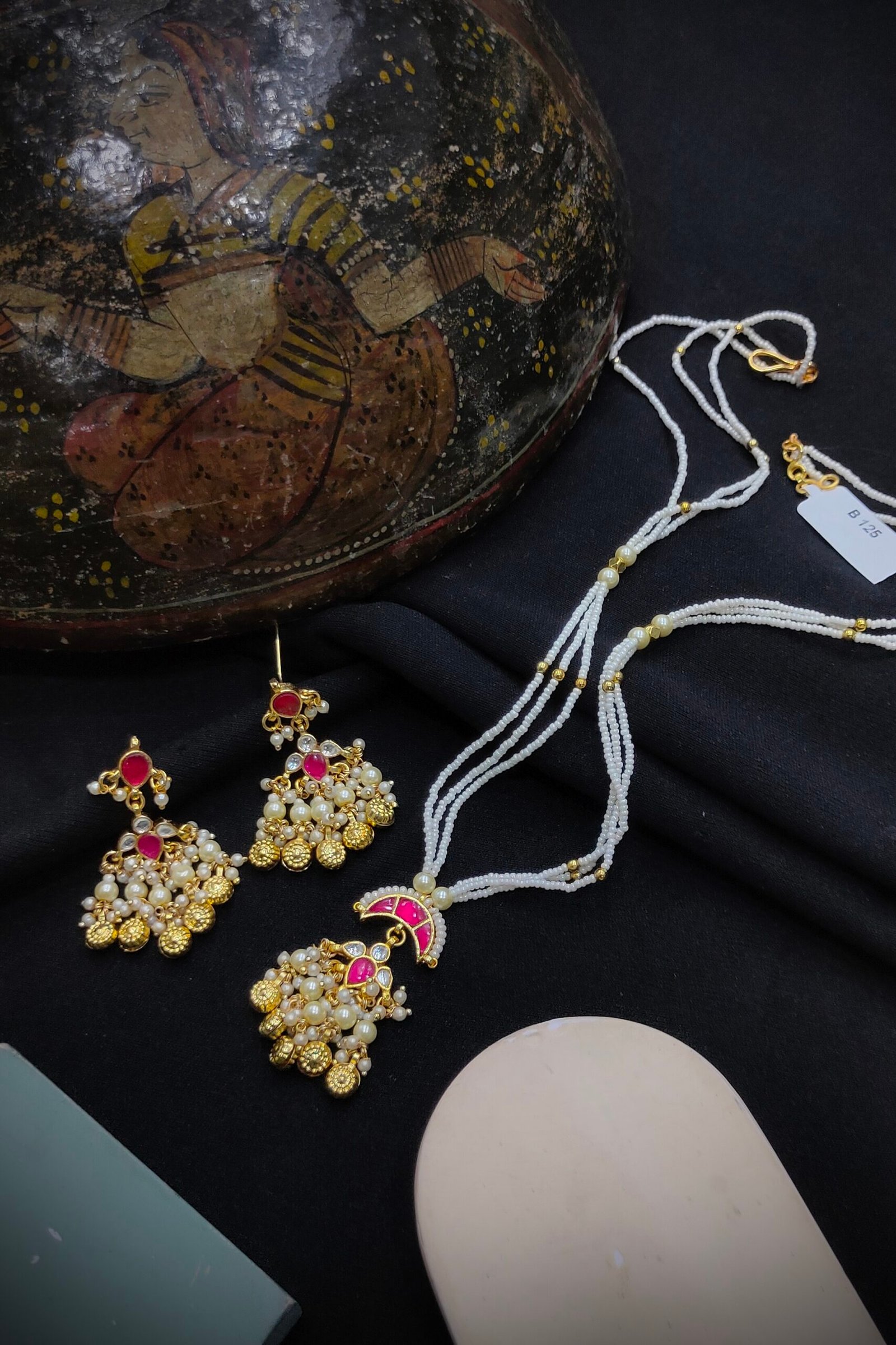 Pachi Kundan/ Jadau Pendant Set