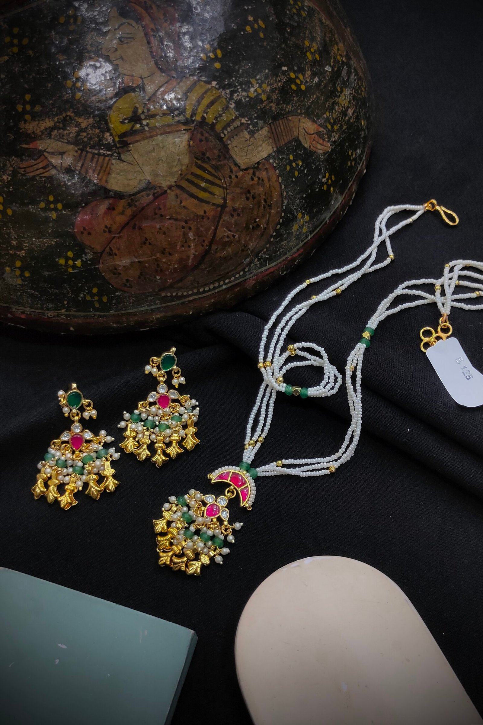 Pachi Kundan/ Jadau Pendant Set