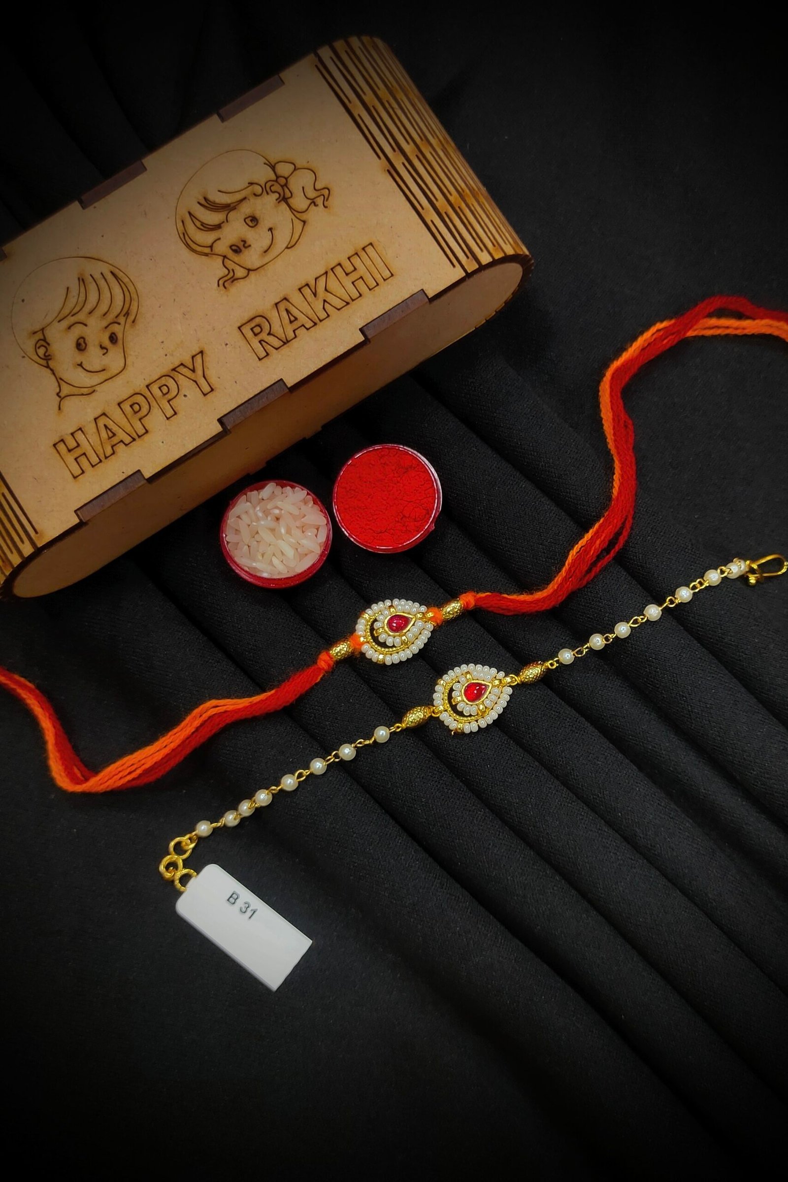 Pachi/Jadau Kundan Rakhi