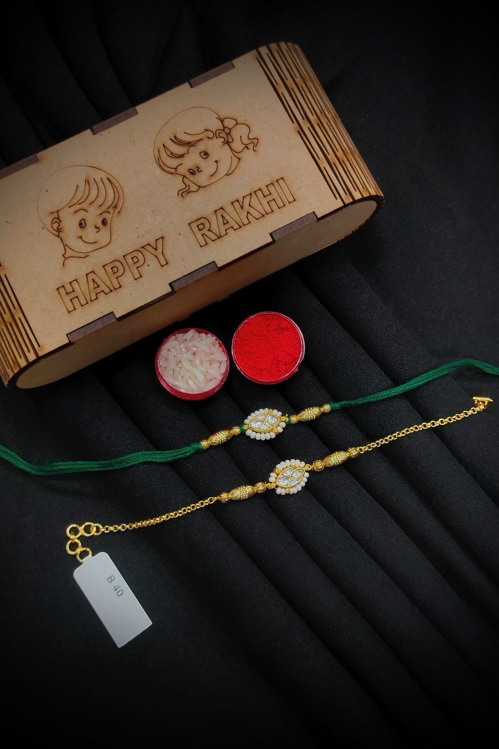 Pachi/Jadau Kundan Rakhi