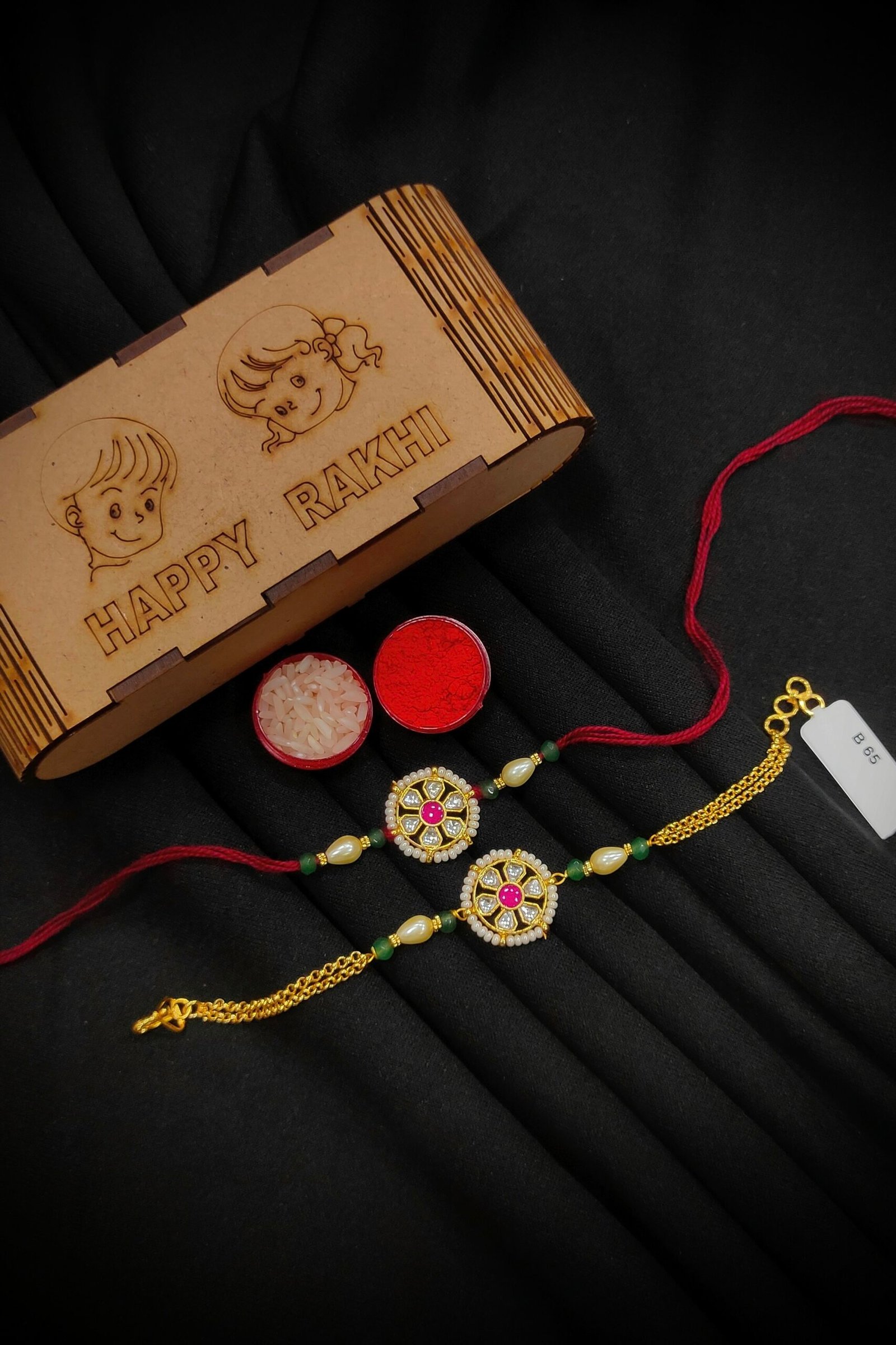 Pachi/Jadau Kundan Rakhi