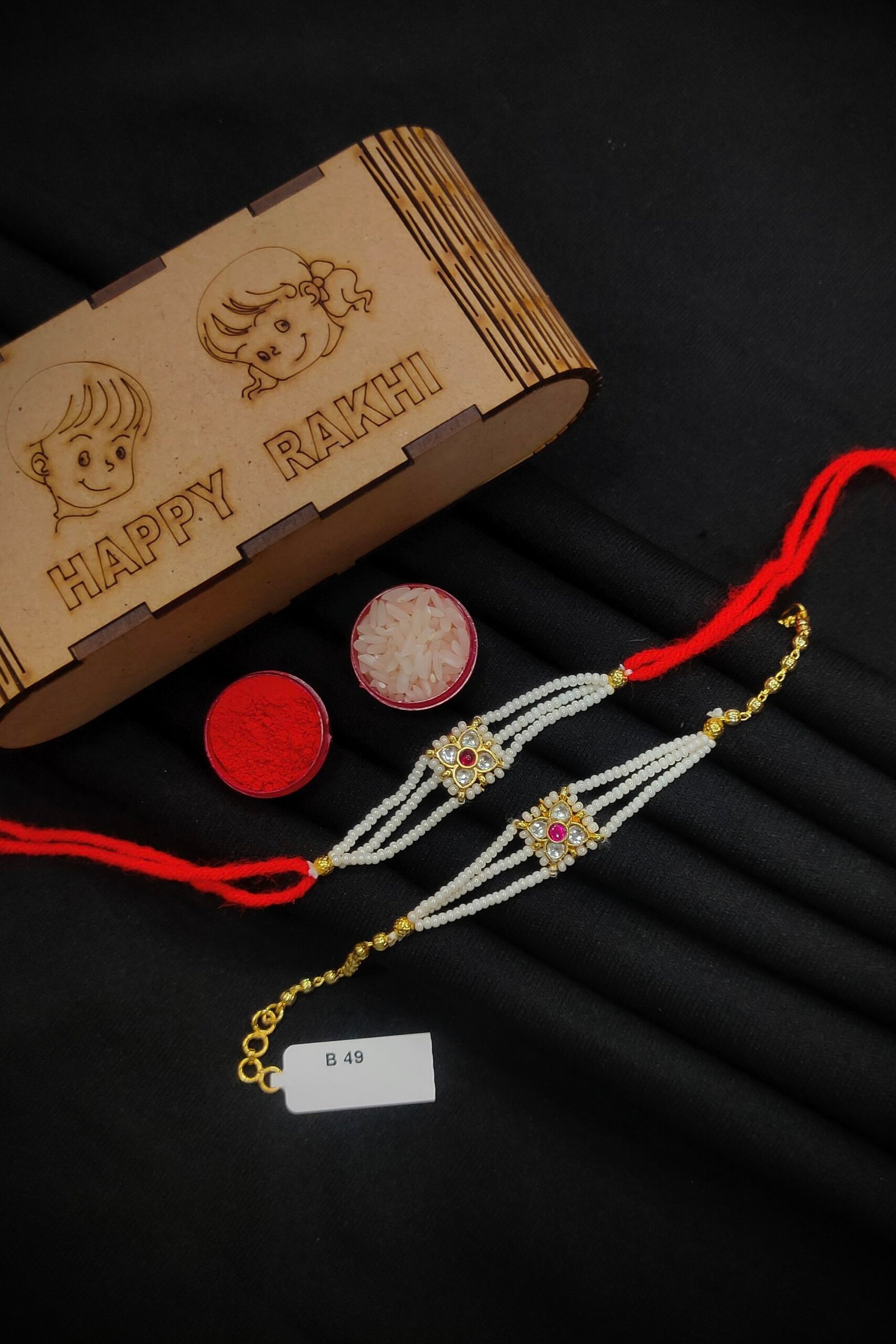 Pachi/Jadau Kundan Rakhi