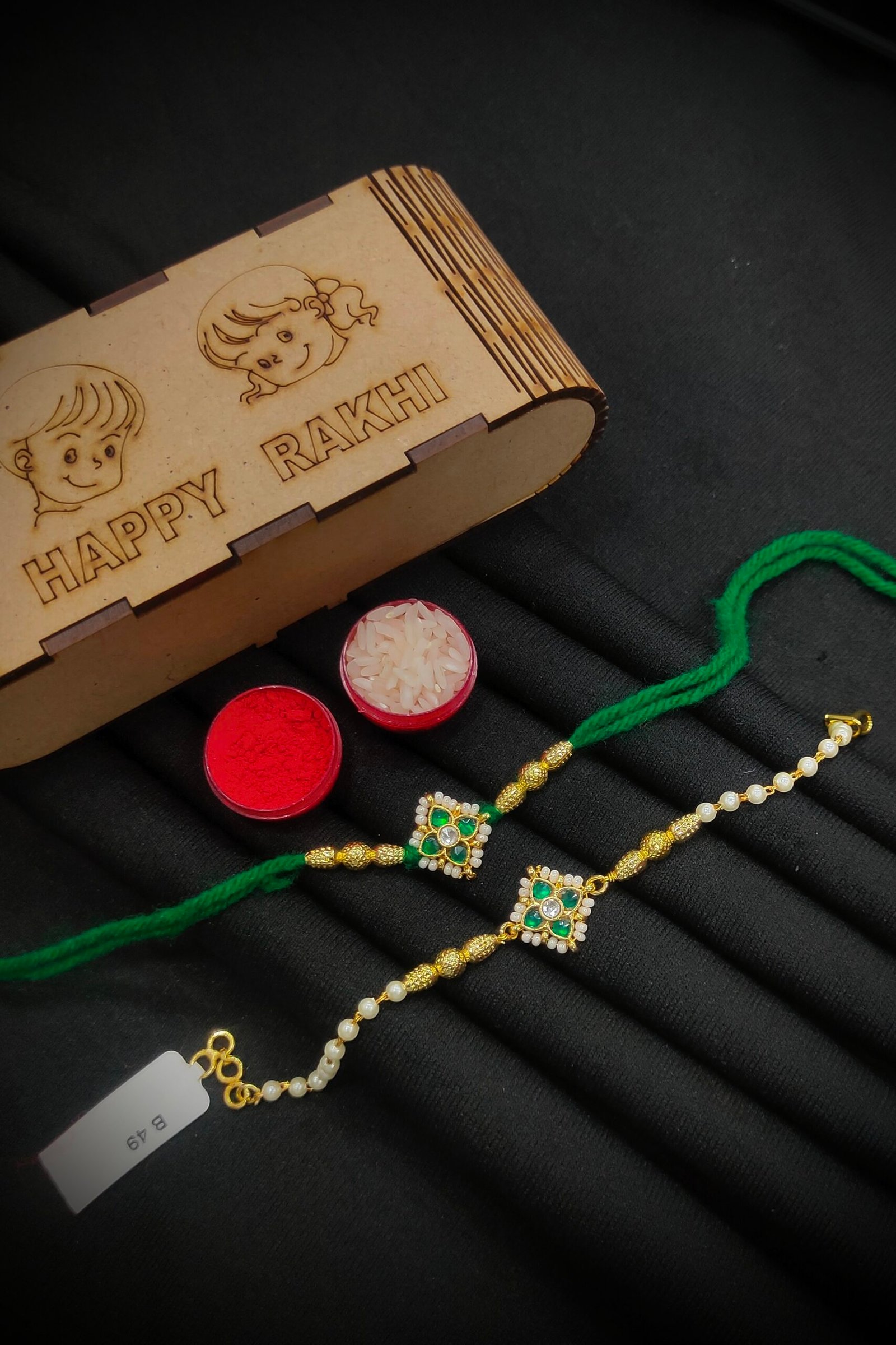 Pachi/Jadau Kundan Rakhi