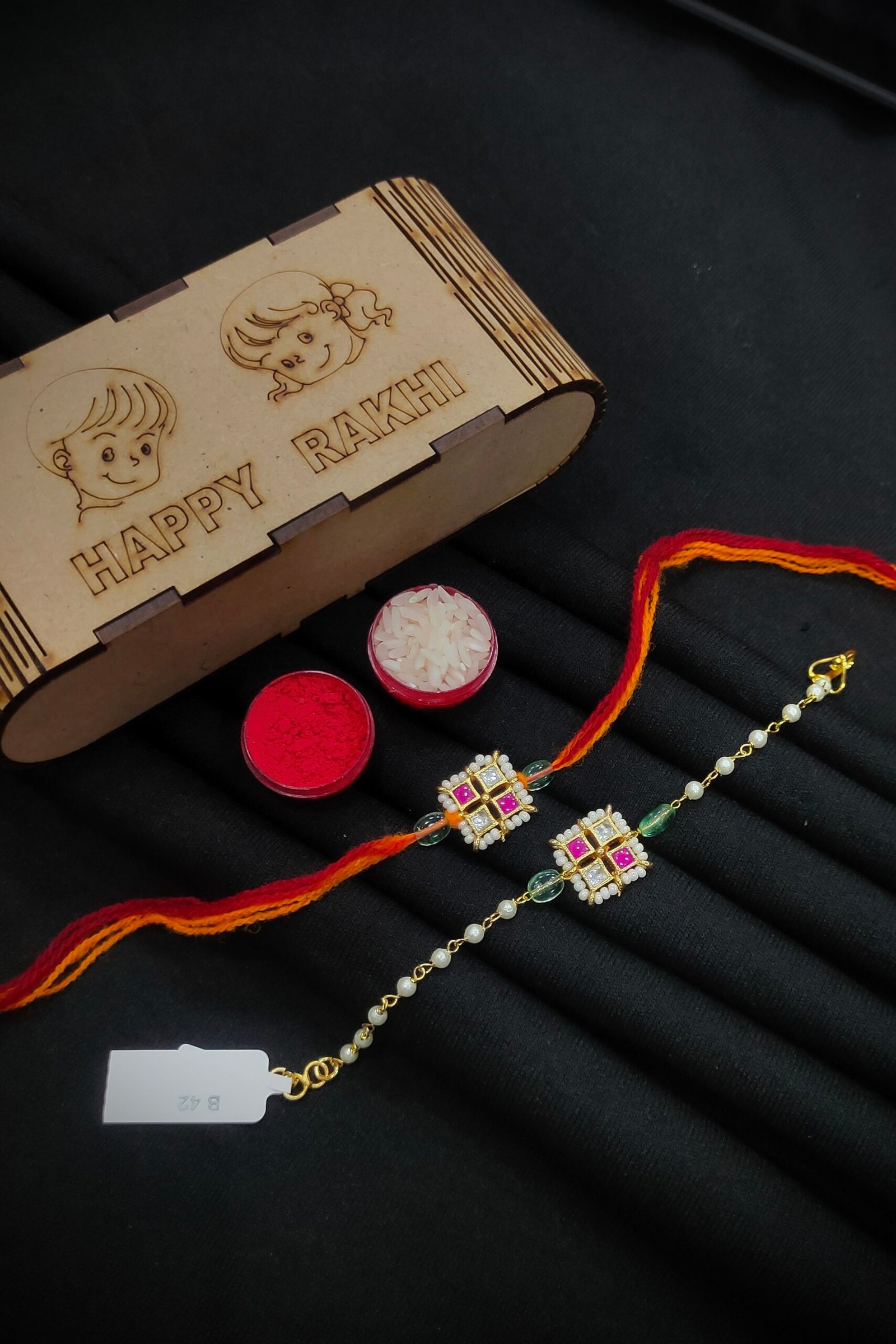 Pachi/Jadau Kundan Rakhi