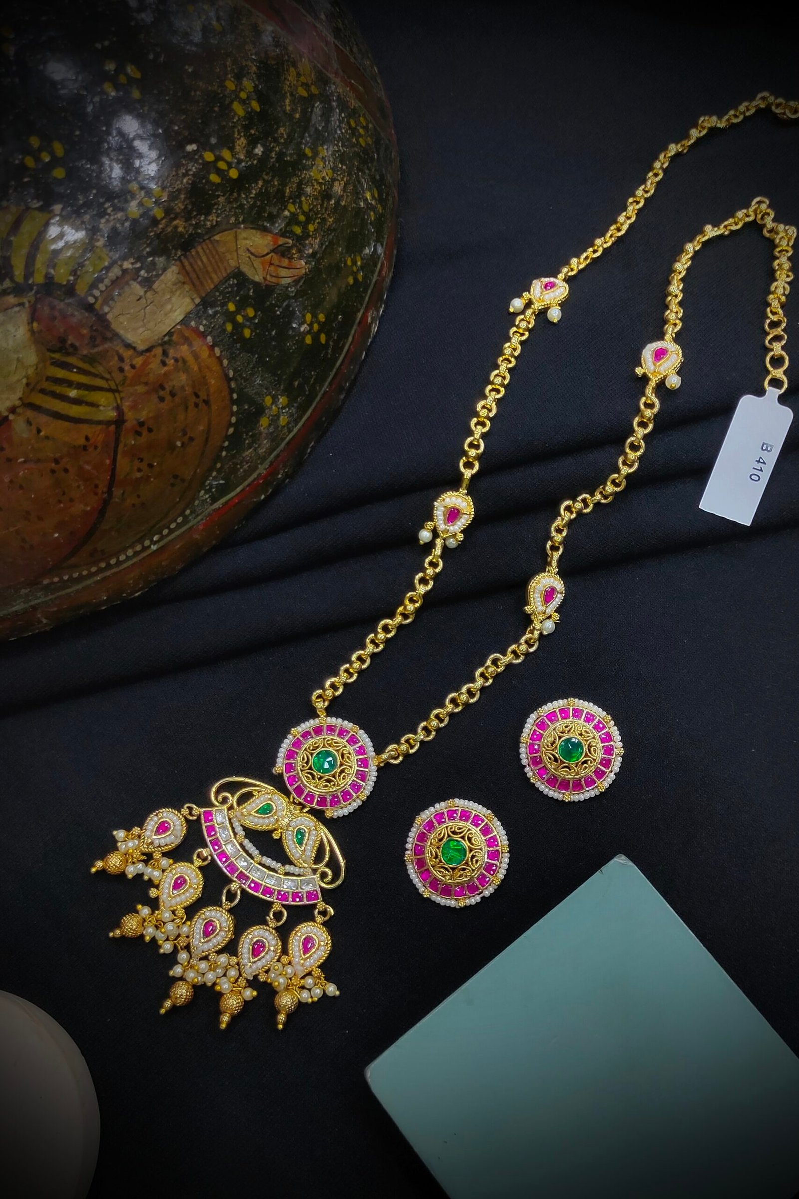 Pachi Kundan/ Jadau Long Set