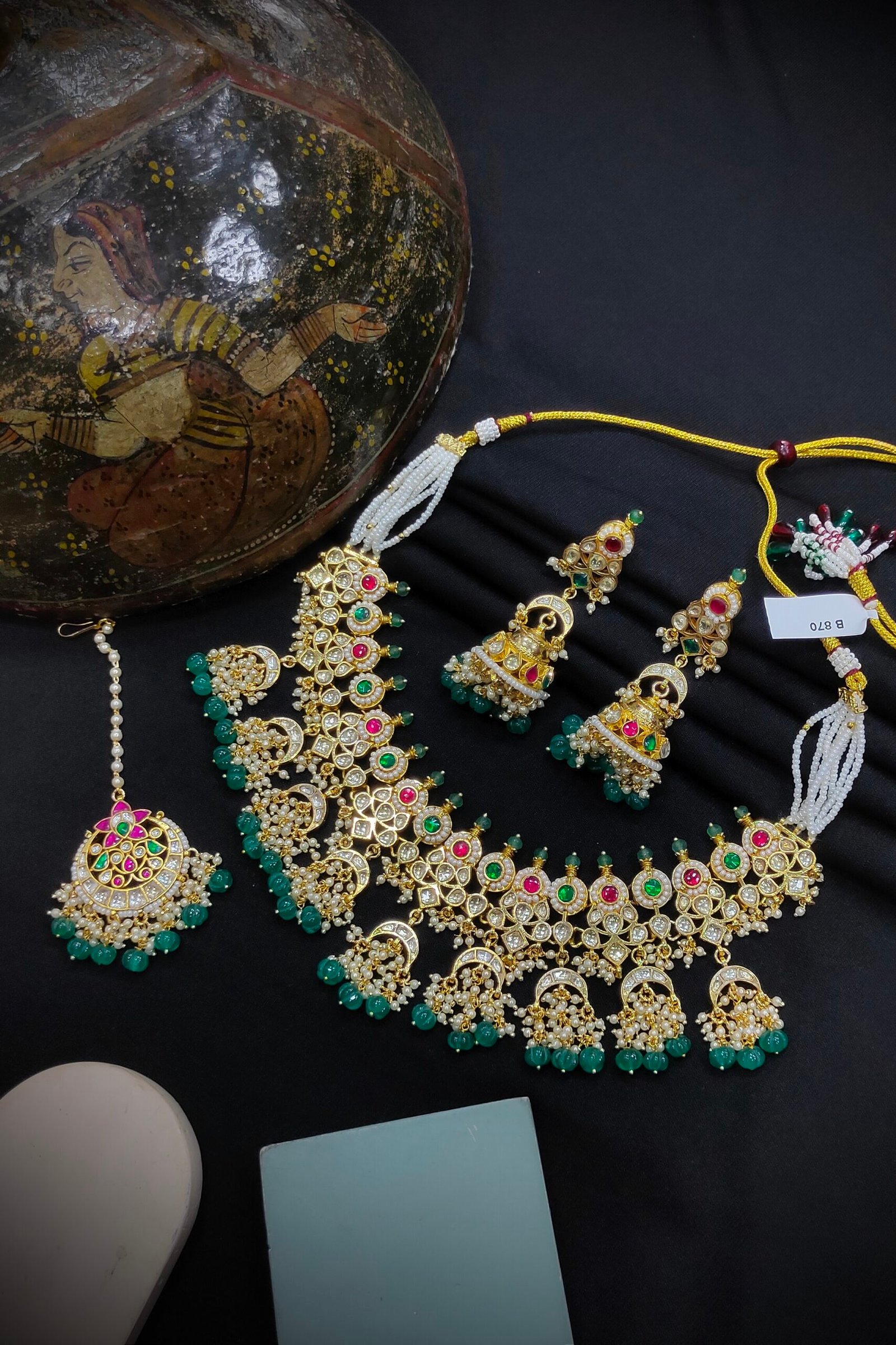 Pachi/ Jadau Kundan Bridal Set