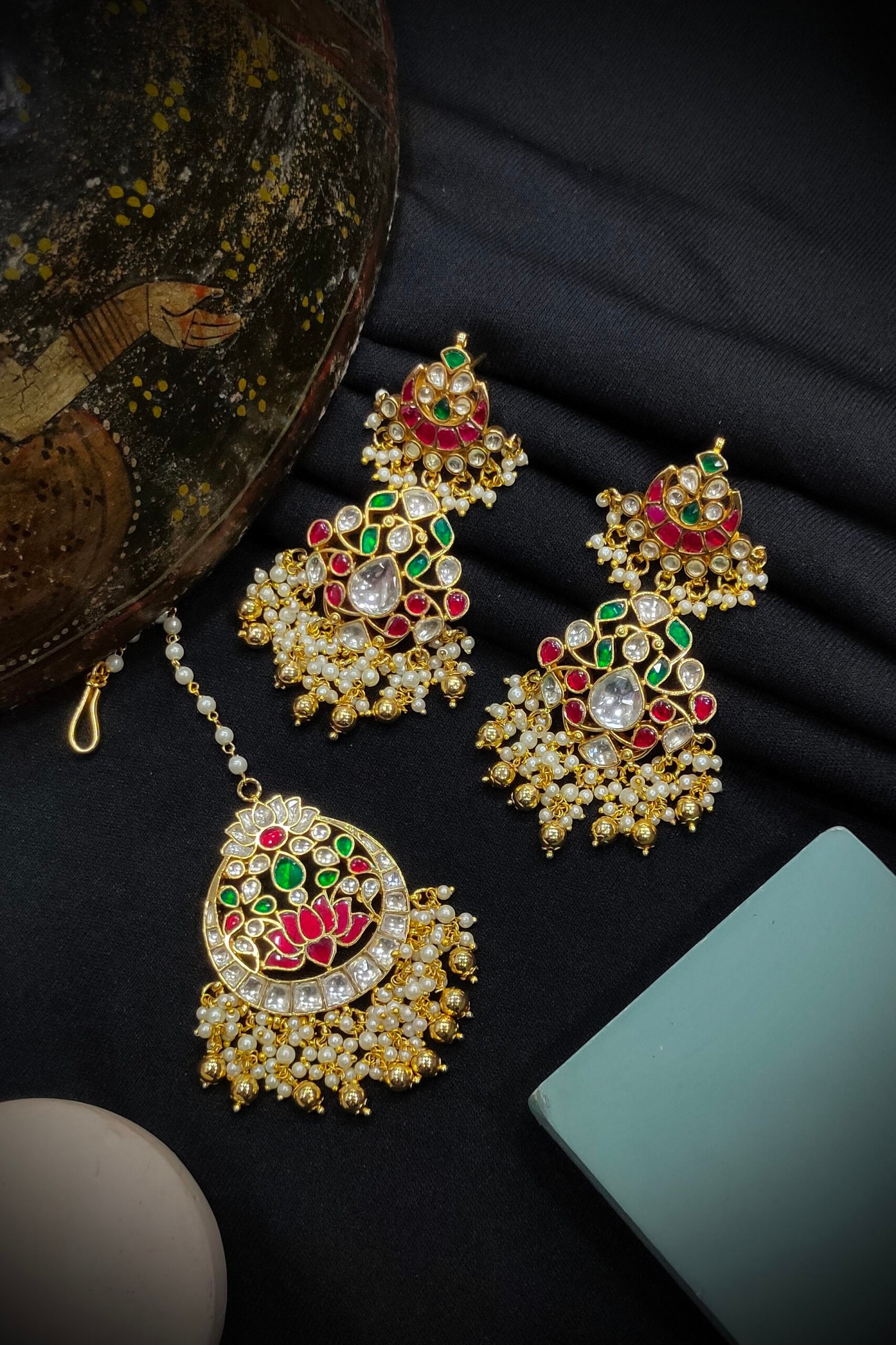 Pachi/ Jadau Kundan Bridal Set