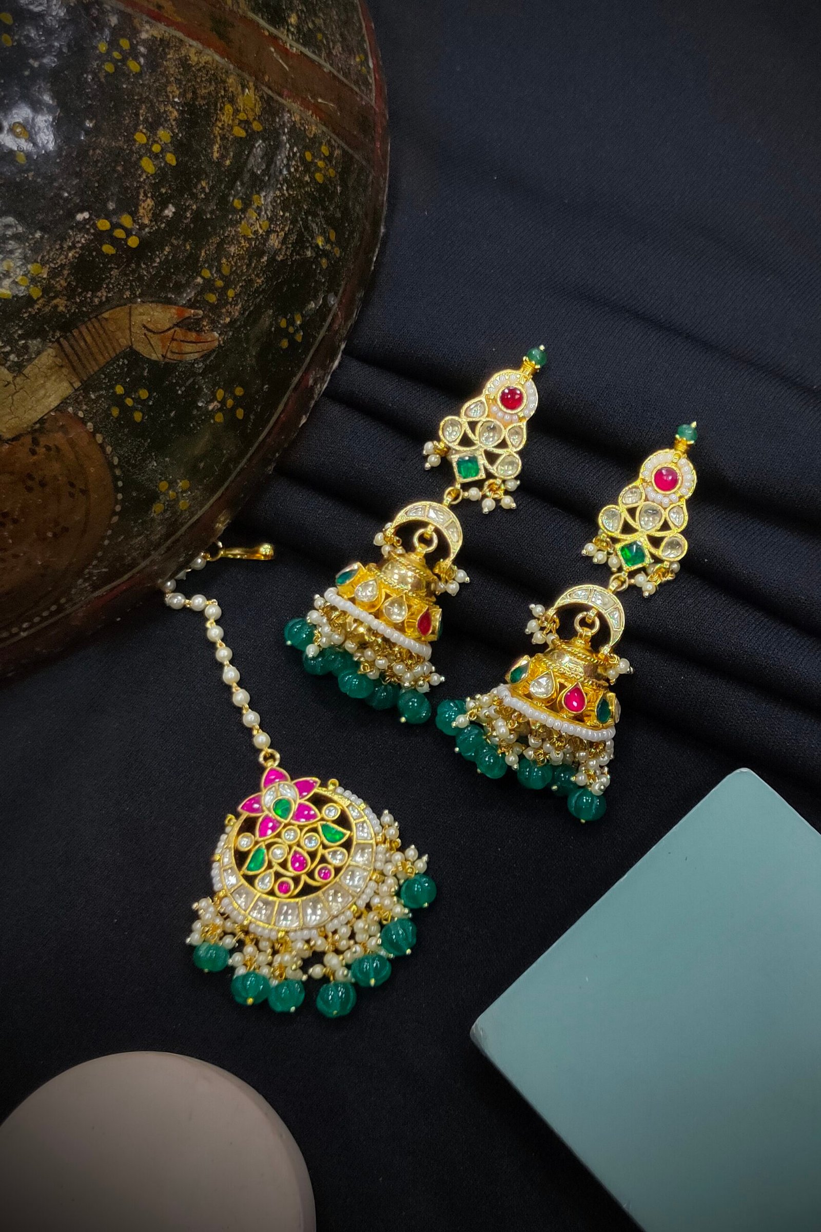 Pachi/ Jadau Kundan Bridal Set