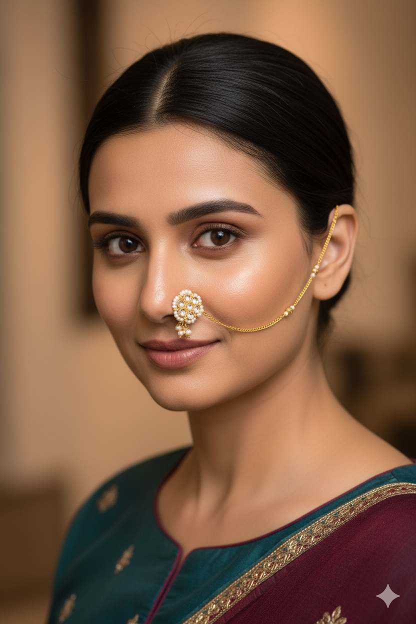 Pachi/Jadau Kundan Nath