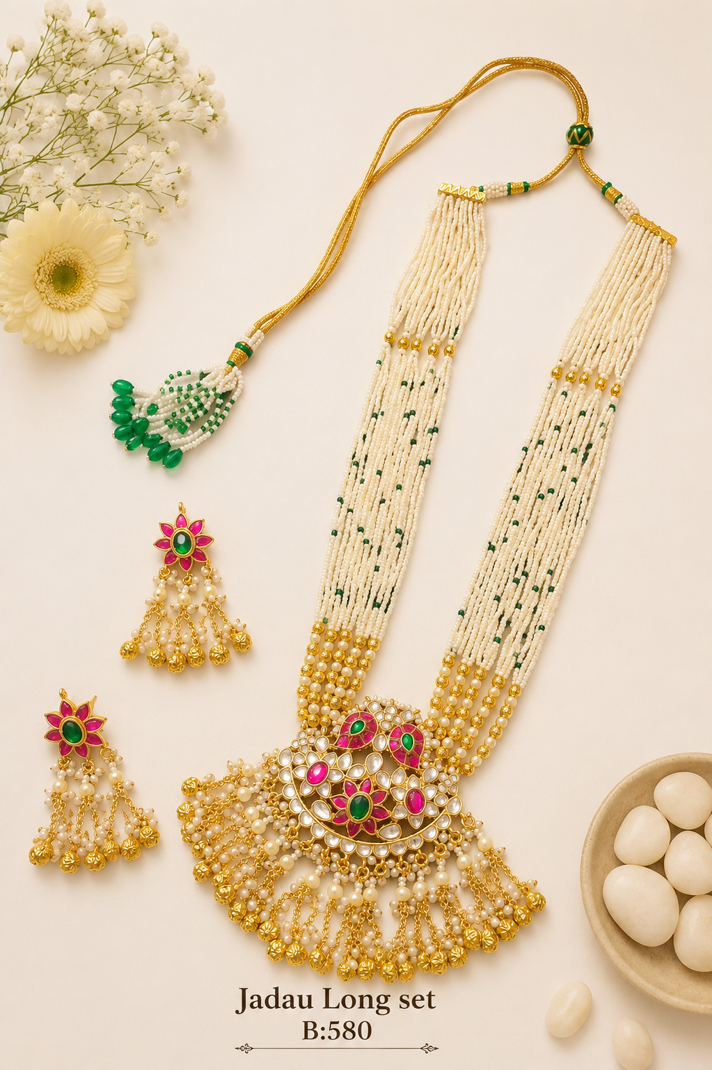 Pachi Kundan/ Jadau Long Set