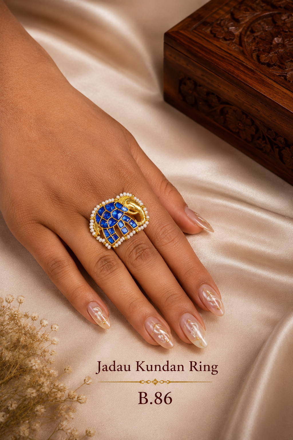 Pachi/Jadau Kundan Ring