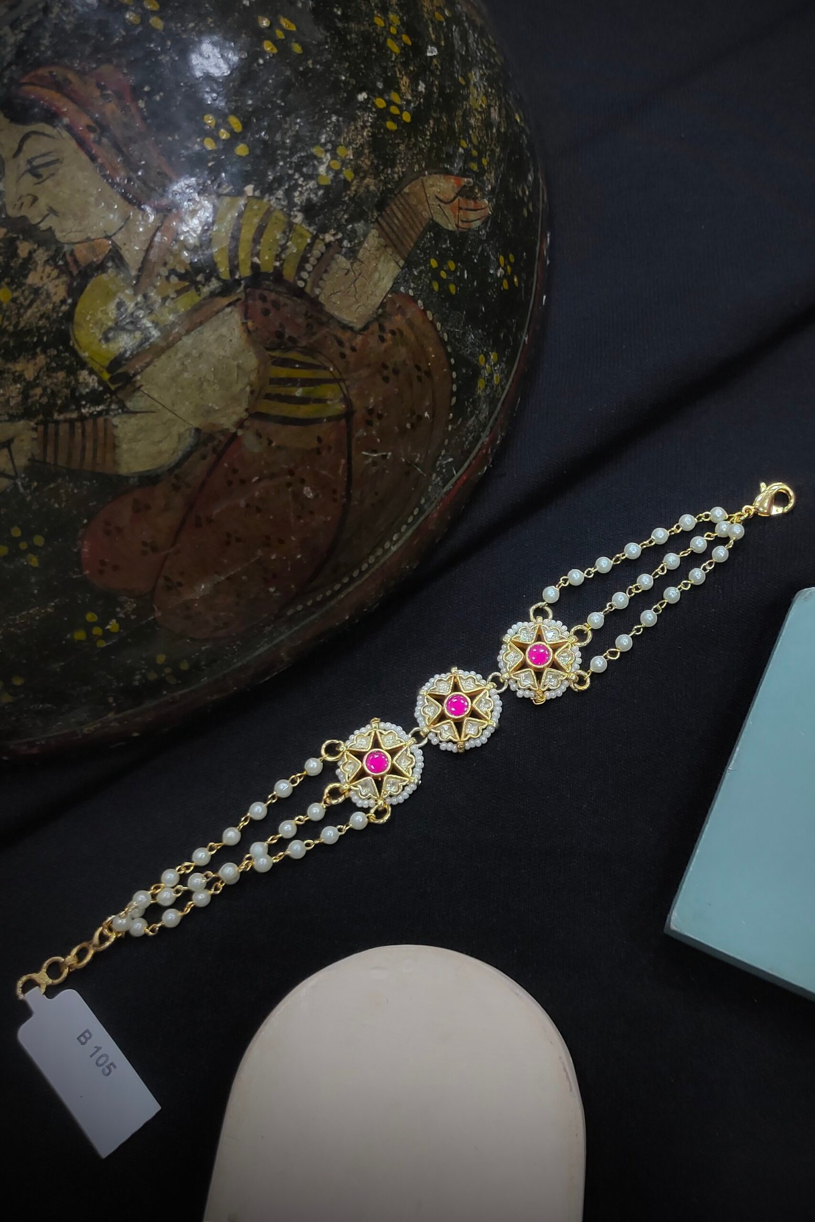 Pachi Kundan/Jadau Bracelet