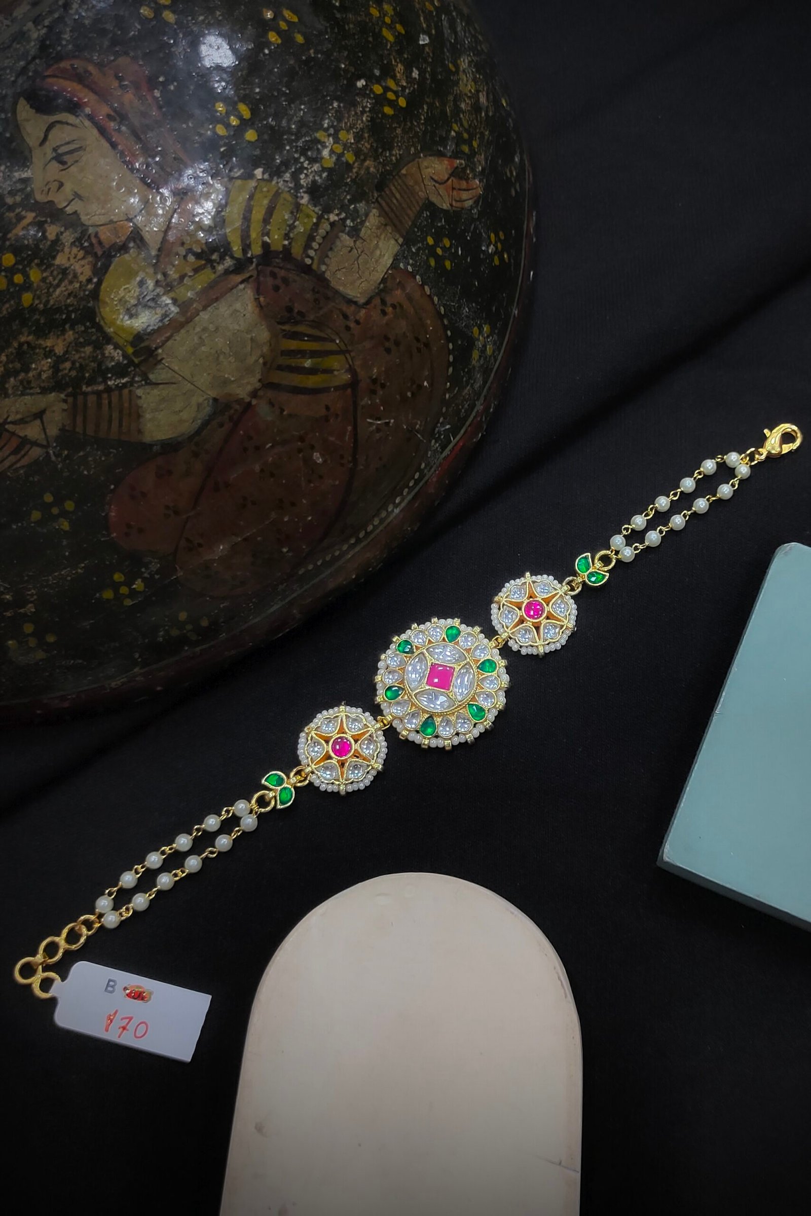 Pachi Kundan/Jadau Bracelet