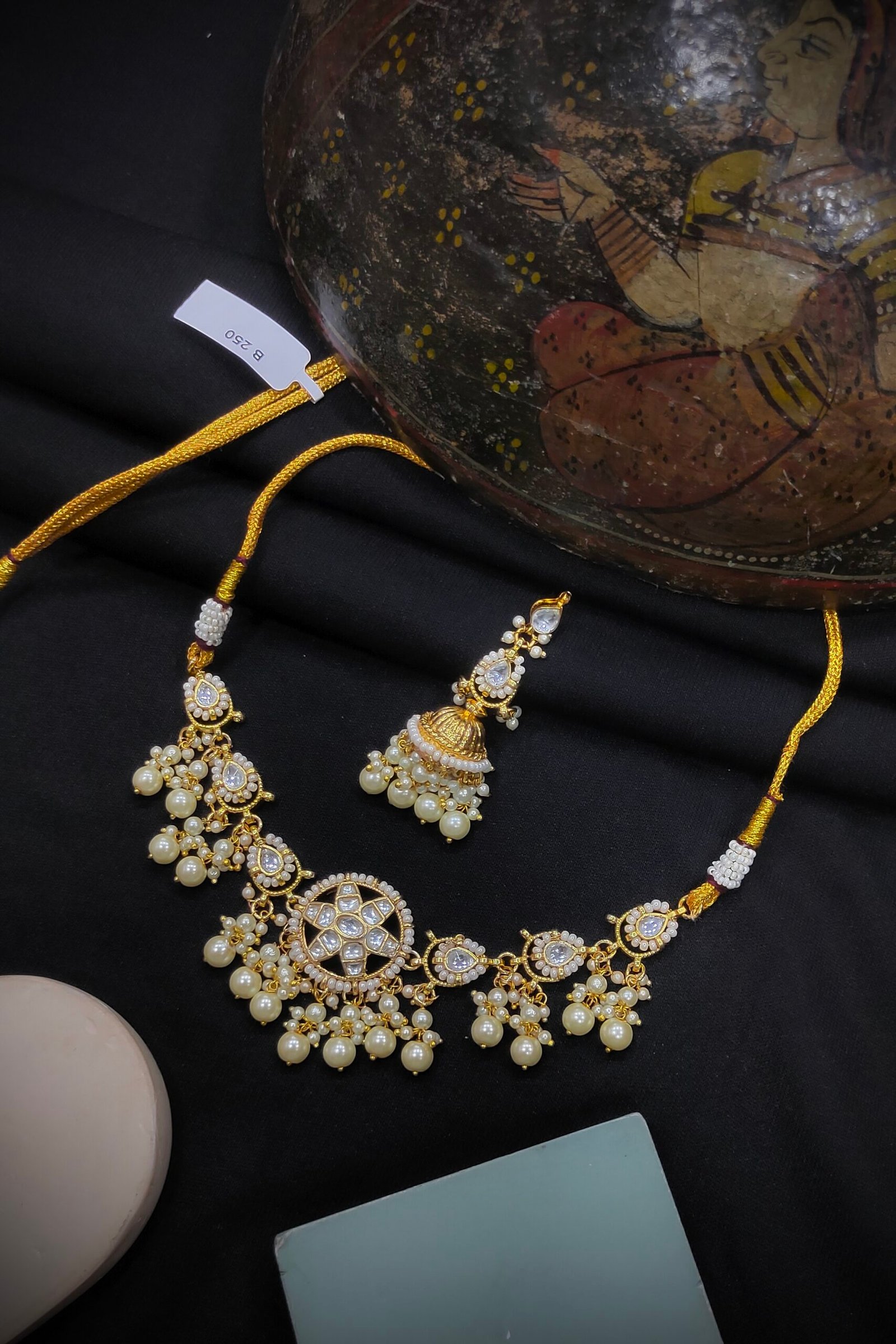 Pachi Kundan/ Jadau Necklace Set