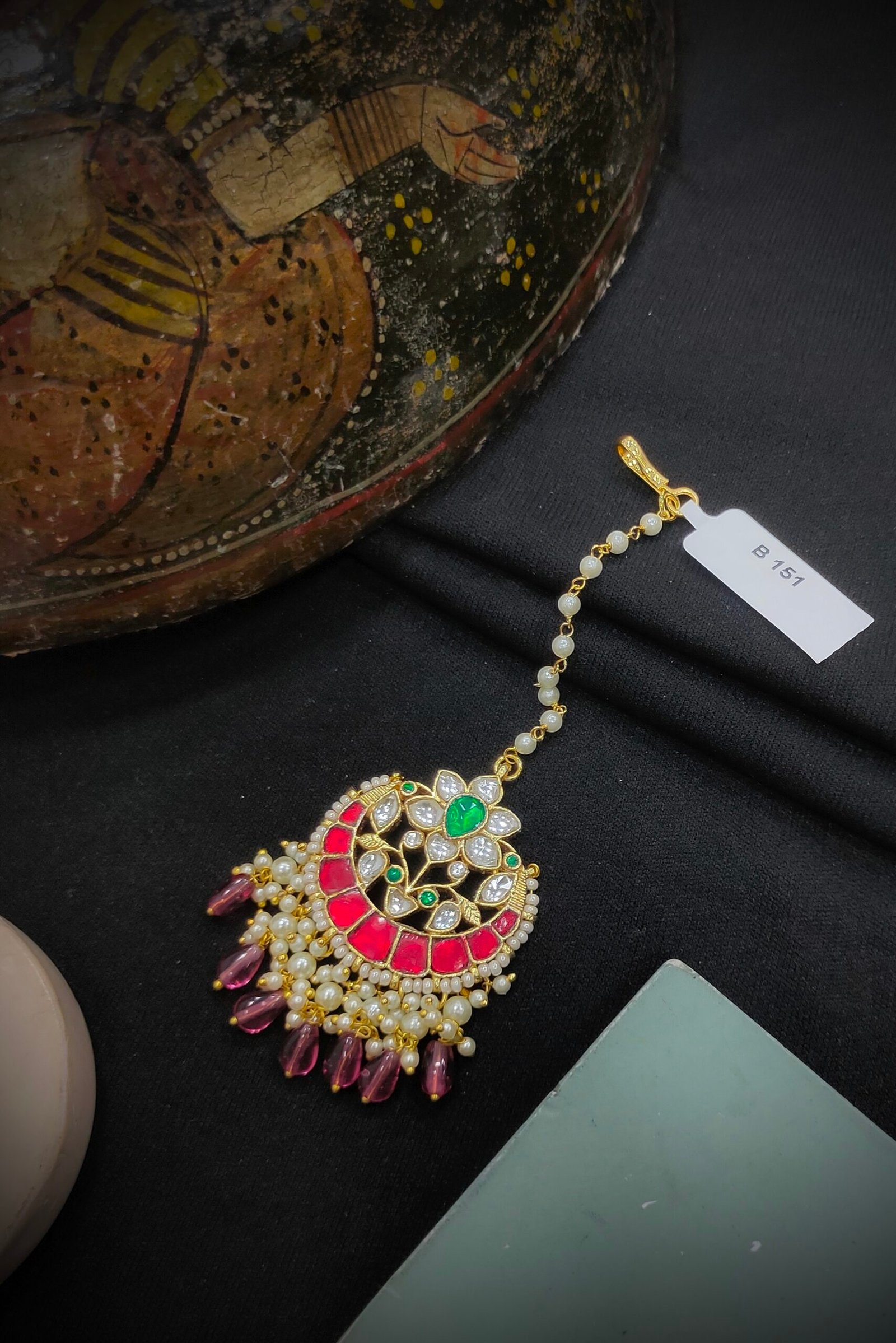 Pachi Kundan [Jadau Kundan] Mangtika / Tika