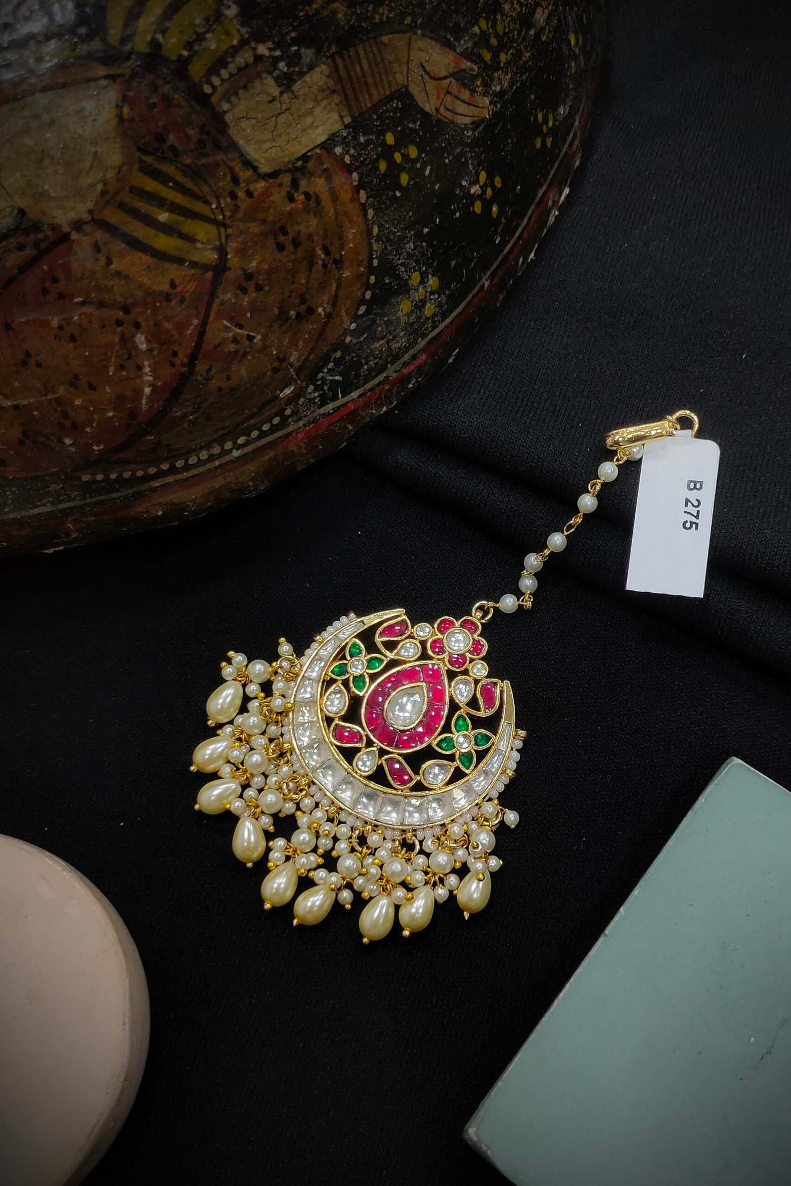 Pachi Kundan [Jadau Kundan] Mangtika / Tika