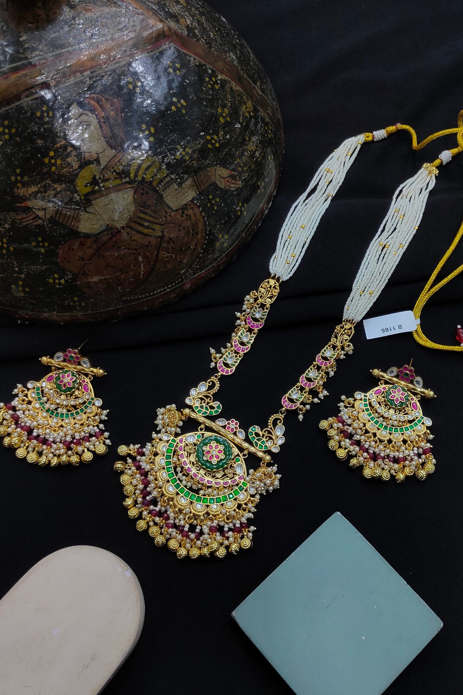 Pachi Kundan/ Jadau Long Set